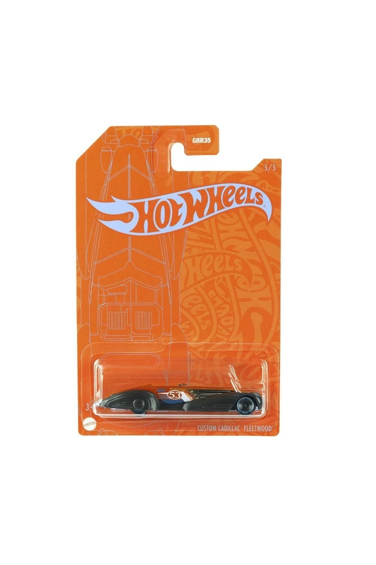 Hot Wheels Mavi Ve Parlak Arabalar - Custom Cadillac Fleetwood - Grr35-grr42 - Mattel Games Görsel 2