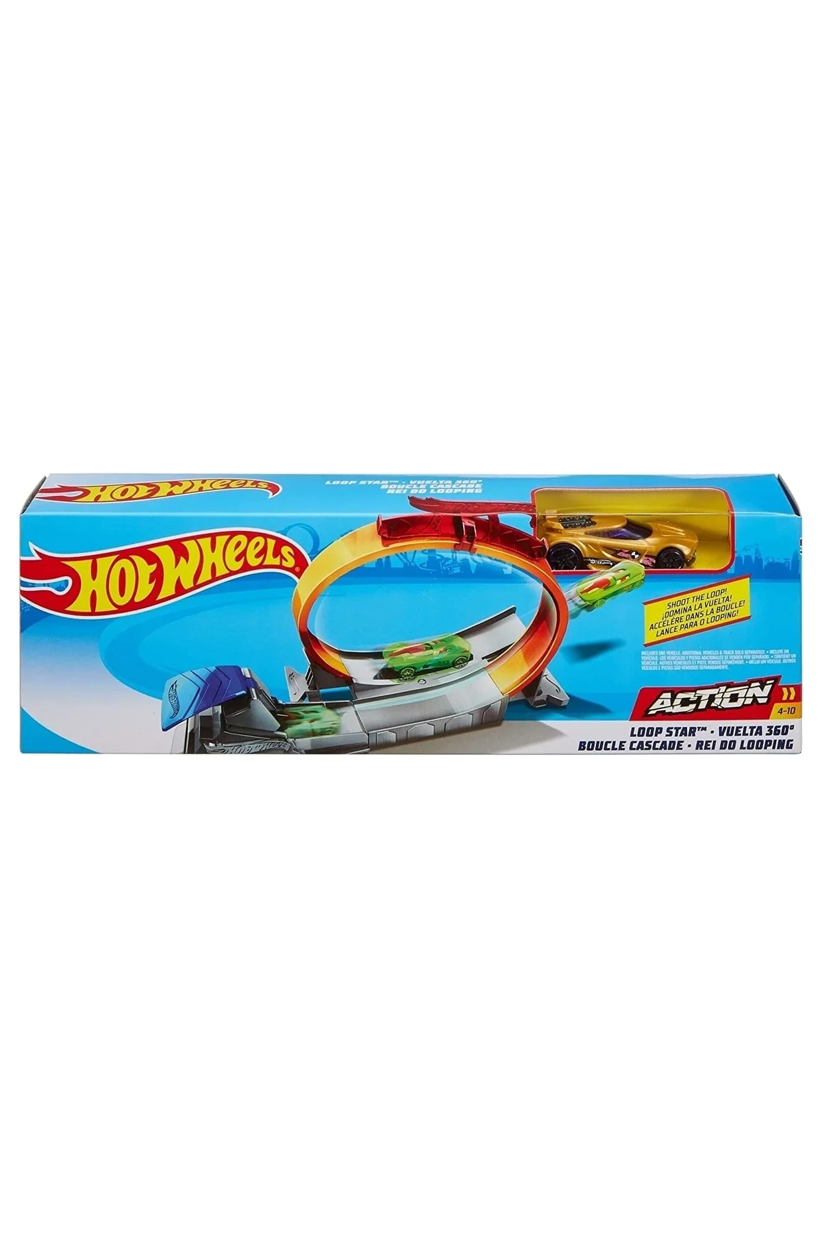 Fırlatma Rampası Hotwheels Action Set Akrobasi Atlayış Yuvarlak Pisti Oyuncak Araba Seti Loop Star