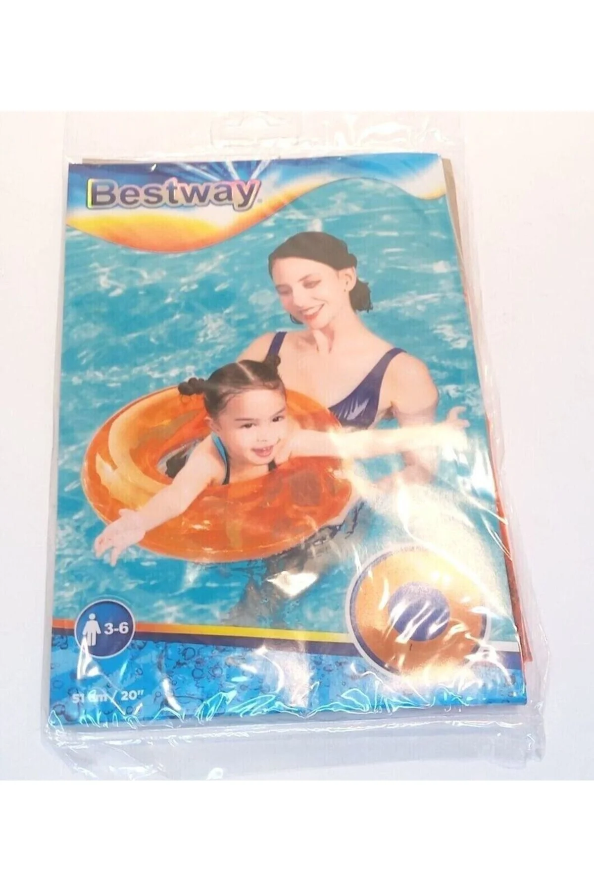 DENİZ SİMİDİ DÜZ RENKLER 76 CM TURUNCU - BESTWAY