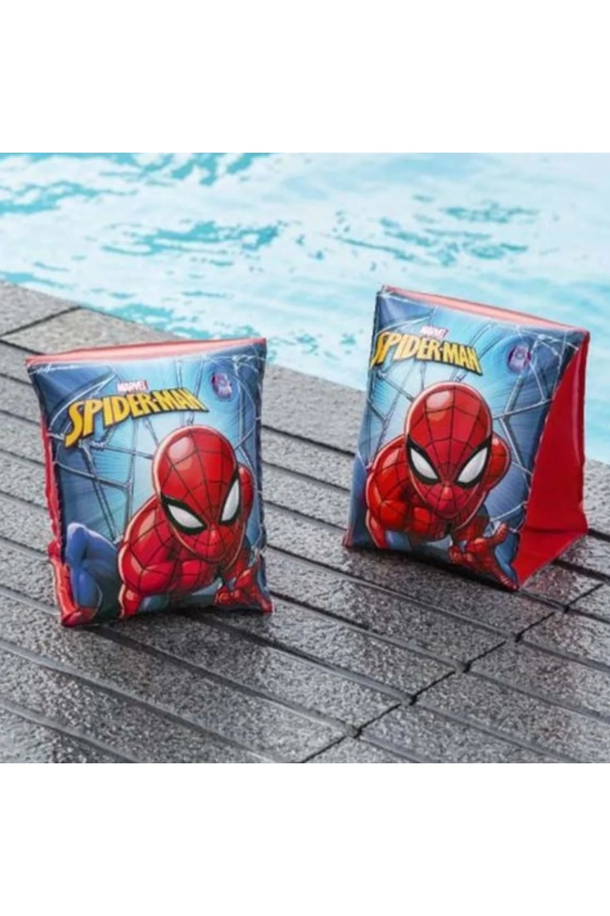 Yeni Marvel Serisi * Lisanslı* Örümcek Adam Şişme Kolluk Deniz Simit Çocuk - SPIDERMAN