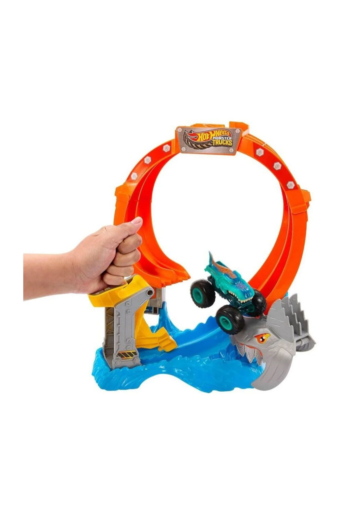 Monster Trucks Köpekbalığı Oyun Seti JFR08 - HOT WHEELS Görsel 3