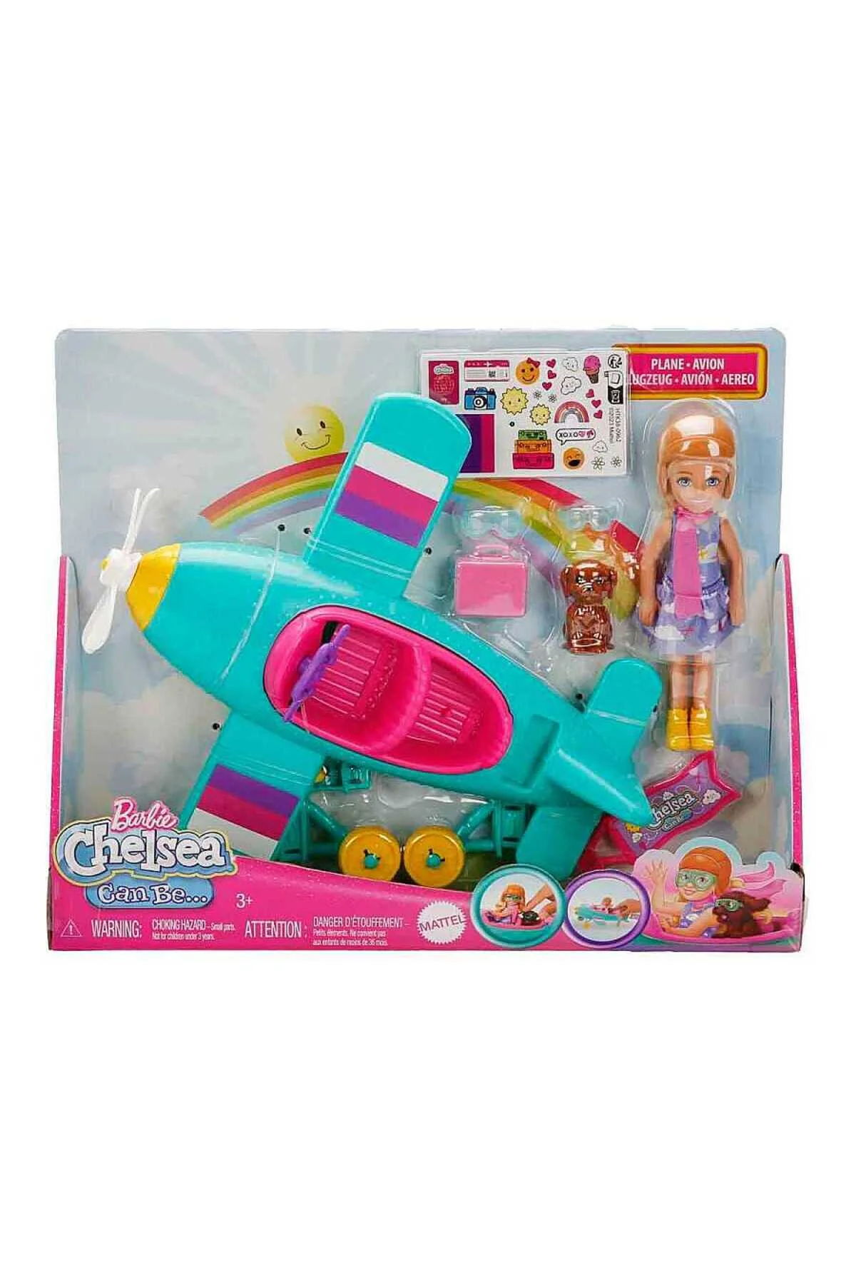Chelseanin Pervaneli Mini Uçağı Oyun Seti Htk38 - Barbie Görsel 6