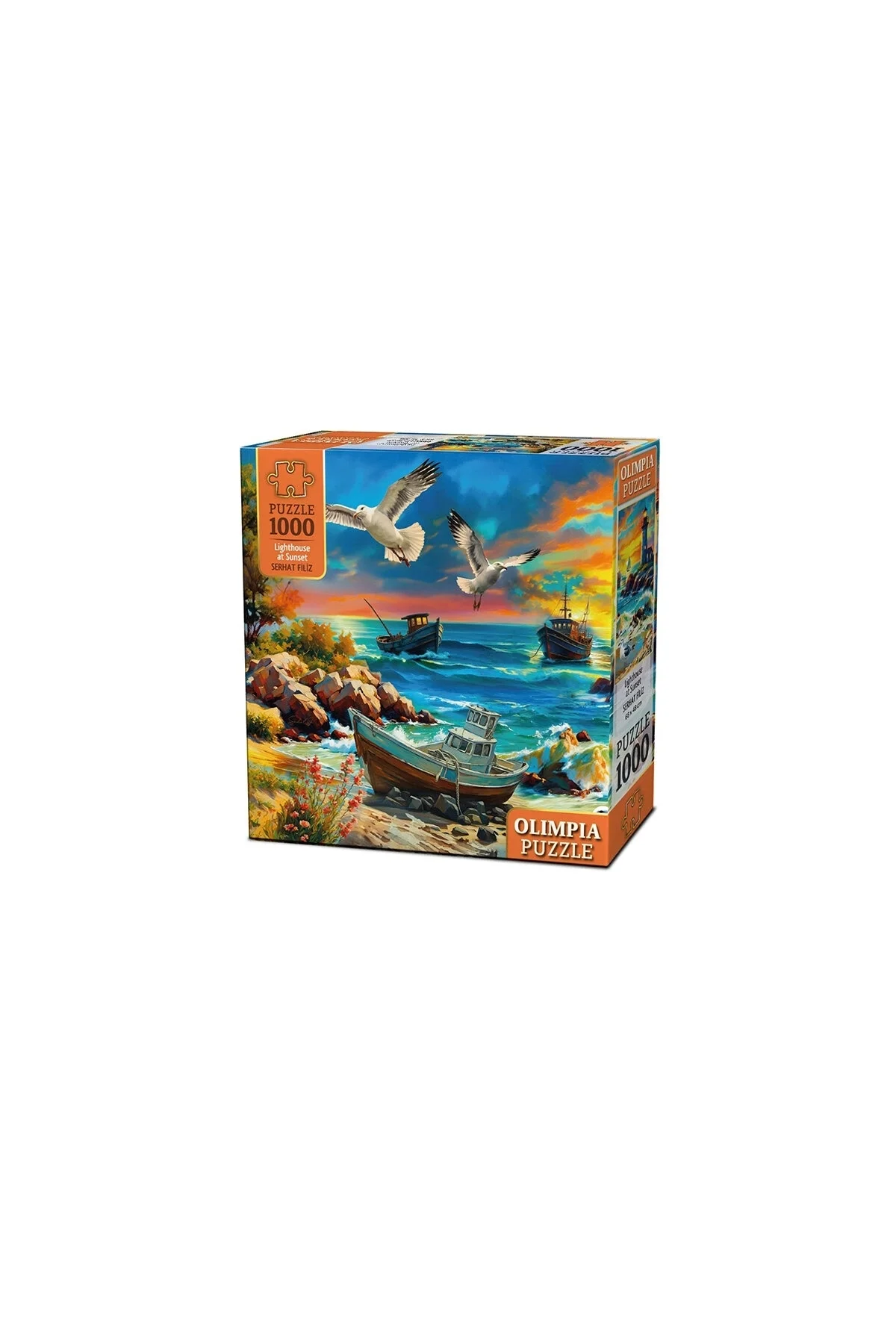 OLİMPİA LİGHTHOUSE AT SUNSET 1000 PARÇA PUZZLE