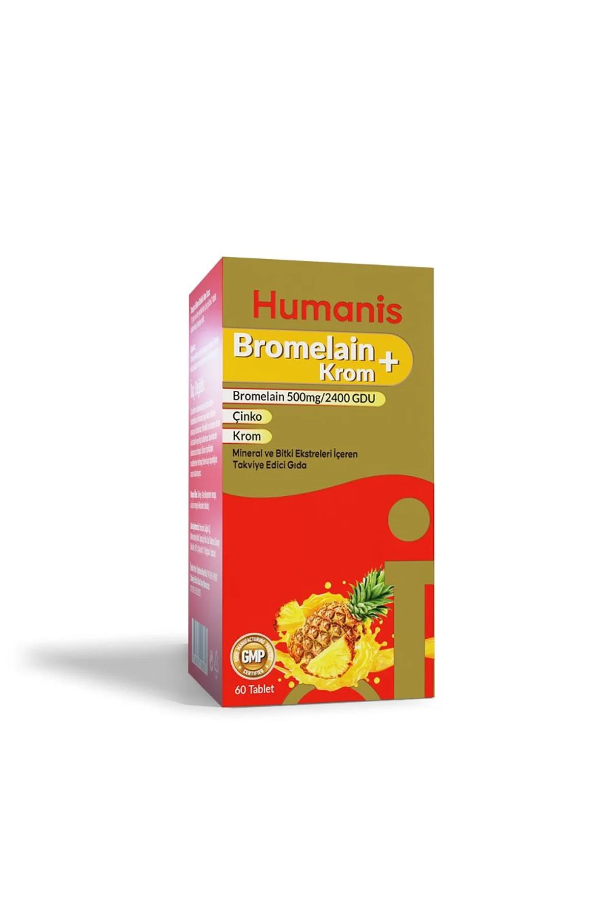 Humanis Bromelain + Krom 60 Tablet