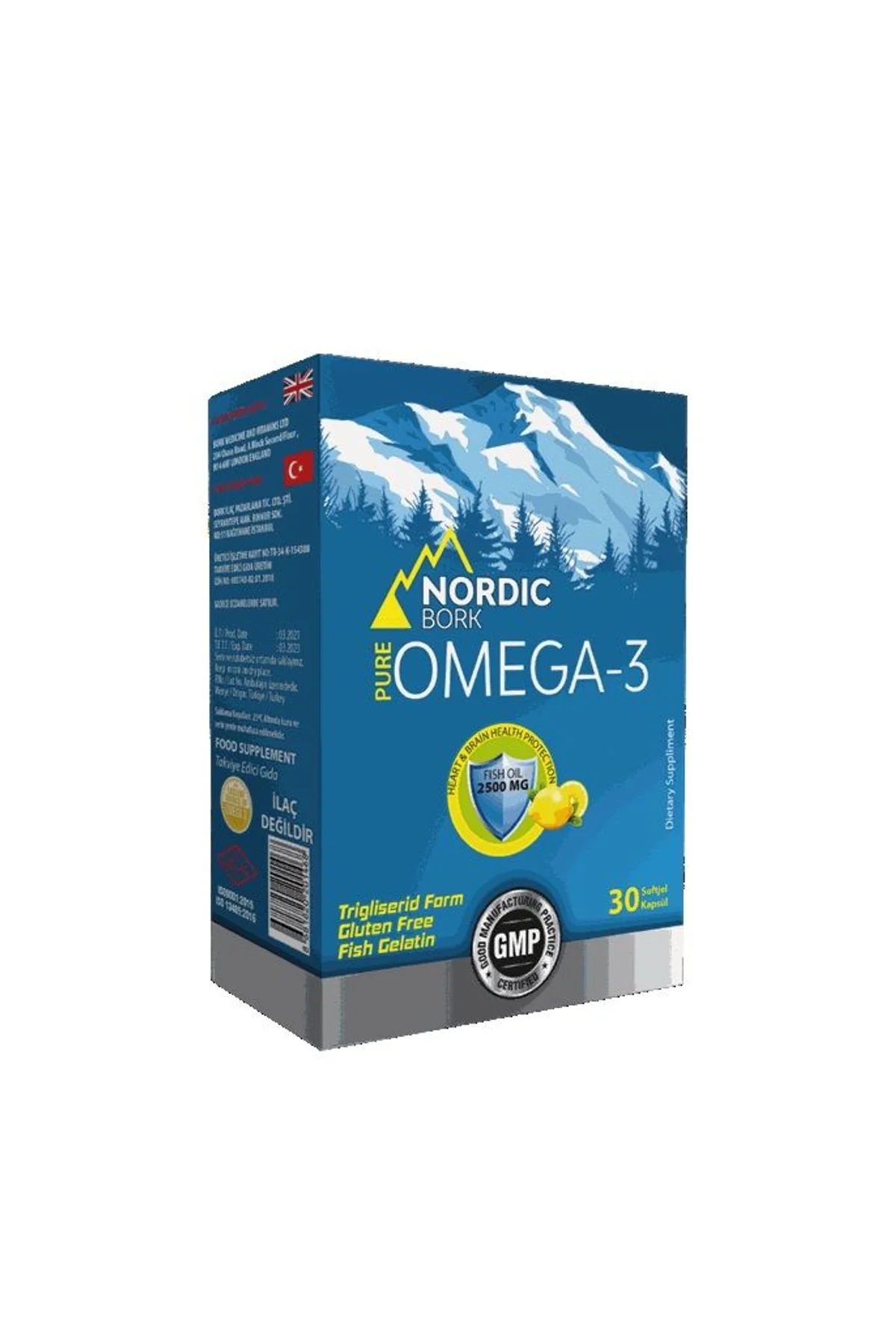 Nordic Bork Omega 3 Softgel Kapsül 30 lu