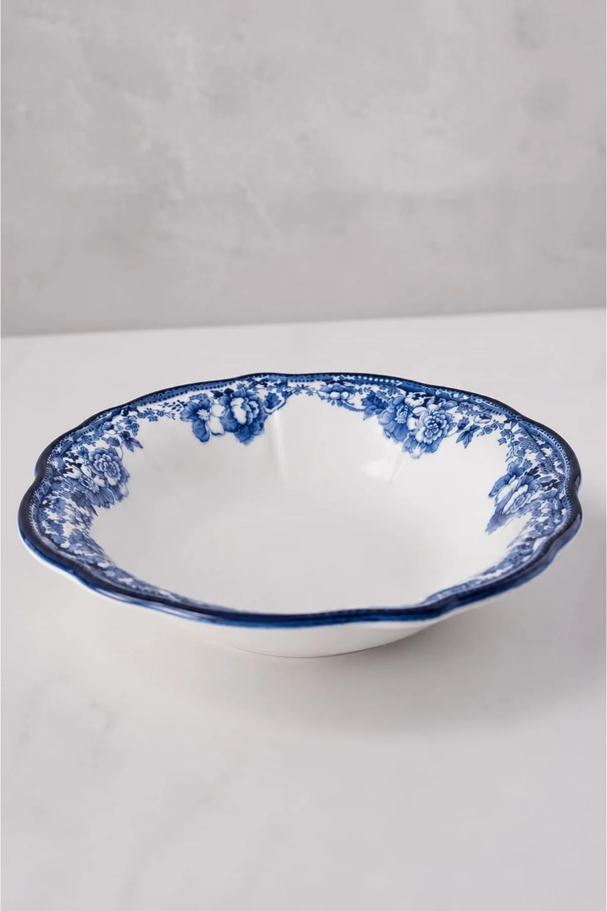 Porselen Velour Navy Fulya Bowl Kase 26cm Tekli - PORSER Görsel 3