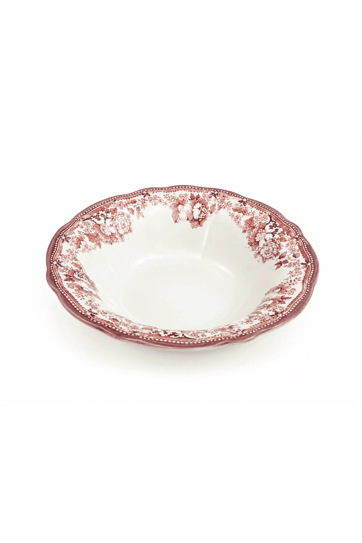 Porselen Velour Maroon Fulya Bowl Kase 26cm Tekli - PORSER Görsel 3