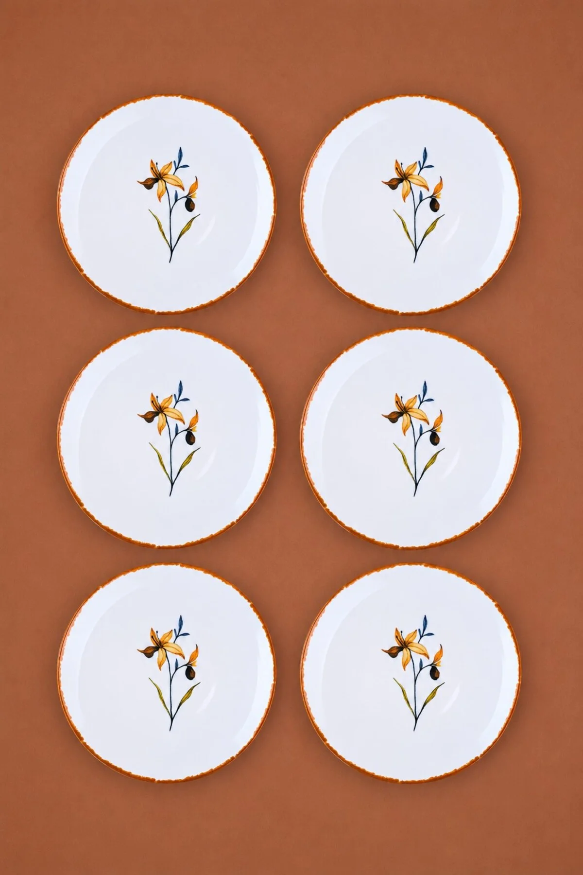 Tabak Evi Porselen Azelya Pasta Tabağı 19,50cm ALY4 6 Kişilik 6 Parça