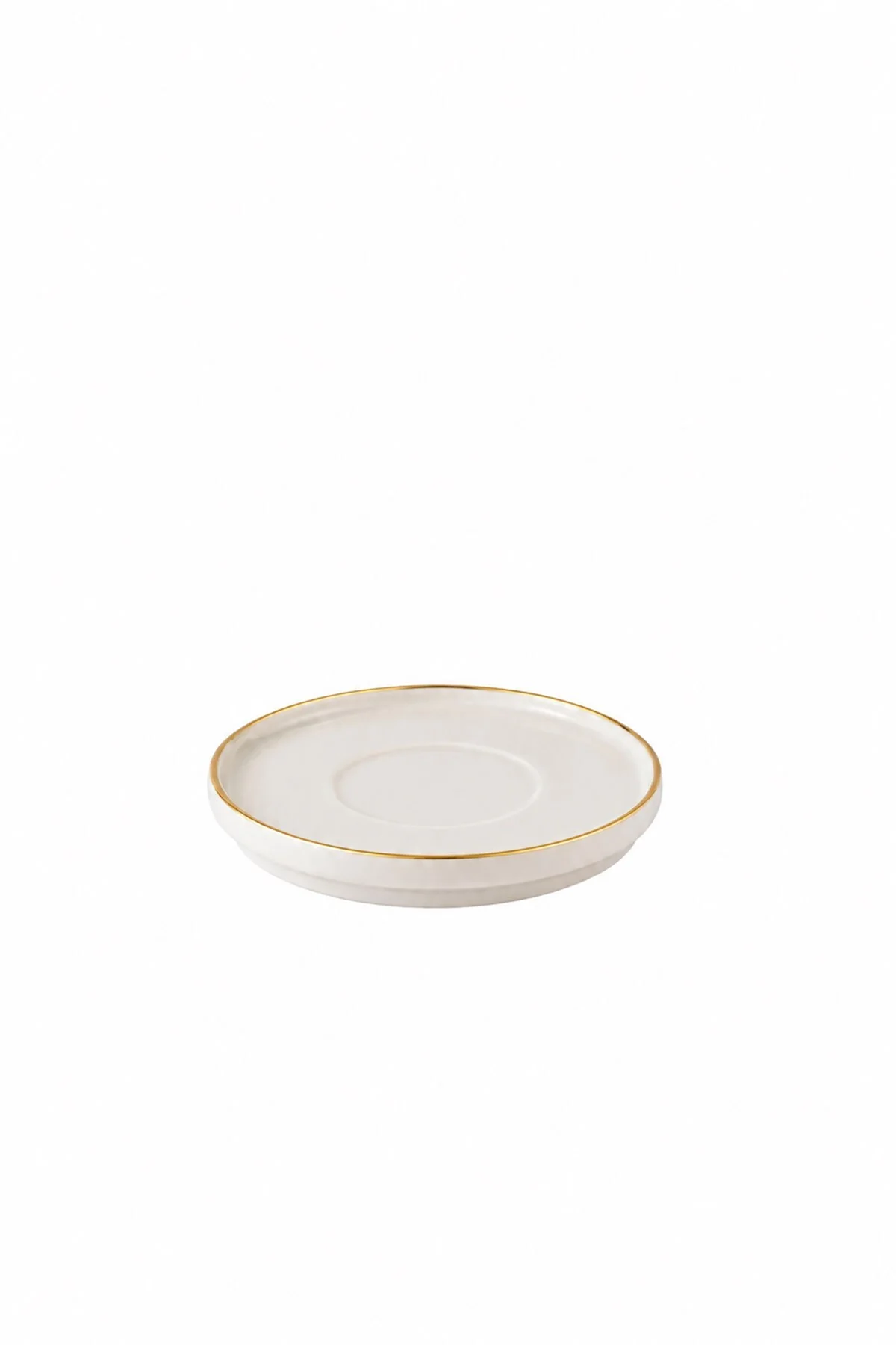 Bone Desire Çay Tabağı 12cm Altın Yaldızlı 2 li - Kütahya Porselen Görsel 2