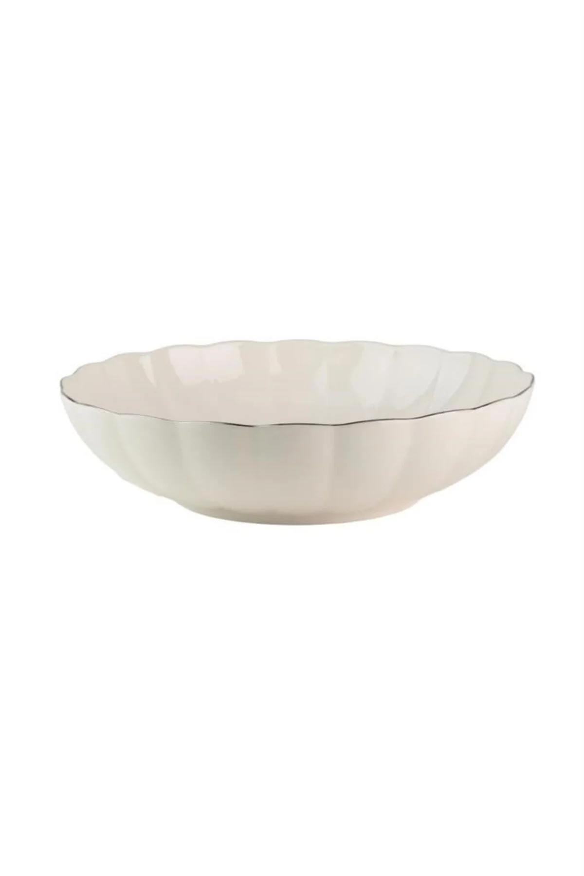 Bone Luz Platin Fileli Bowl Kase 25x6cm 2000ml 6 lı BNLZF25KS00 - Kütahya Porselen Görsel 7