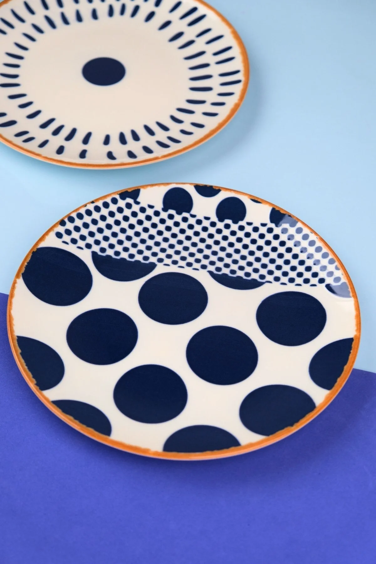 Tabak Evi Porselen Spotty Karma Pasta Tabağı Seti 19,50cm 6 Kişilik 6 Parça - tabakevi Görsel 8