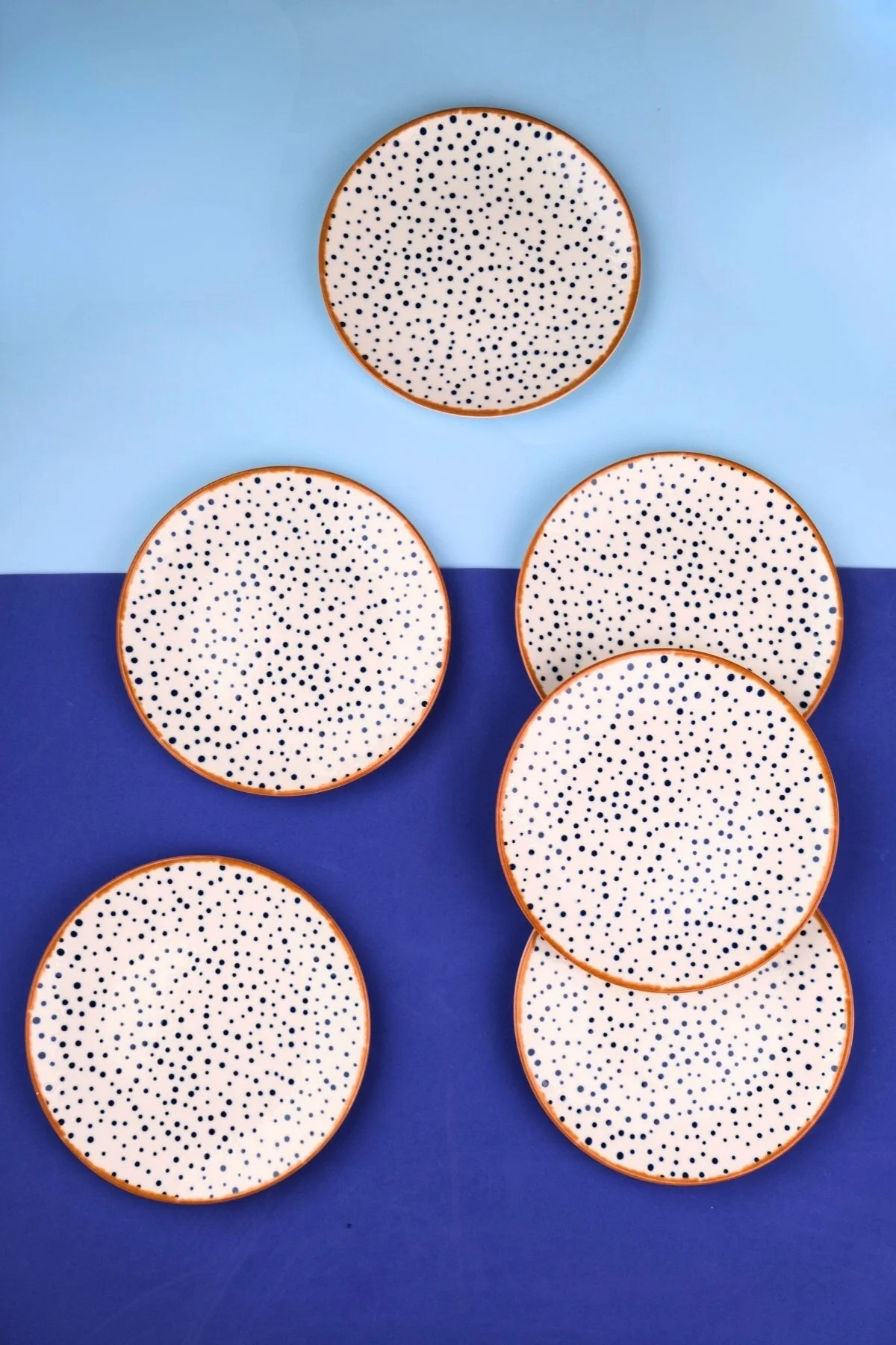 Tabak Evi Porselen Spotty Pasta Tabağı 19,50cm SP1 6 Kişilik 6 Parça - tabakevi Görsel 3