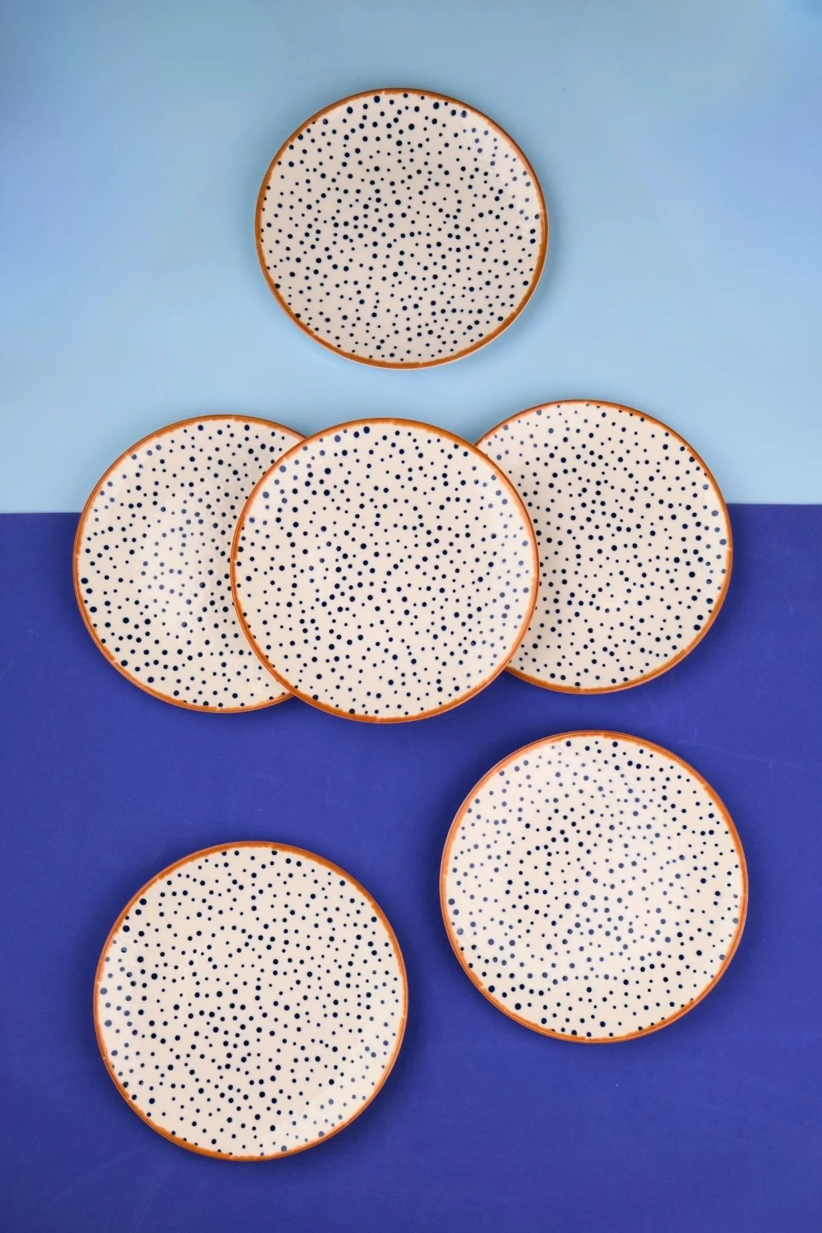 Tabak Evi Porselen Spotty Pasta Tabağı 19,50cm SP1 6 Kişilik 6 Parça