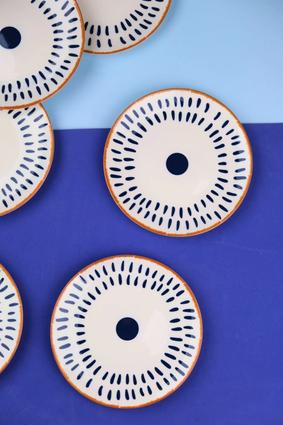 Tabak Evi Porselen Spotty Pasta Tabağı 19,50cm SP3 6 Kişilik 6 Parça - tabakevi Görsel 5