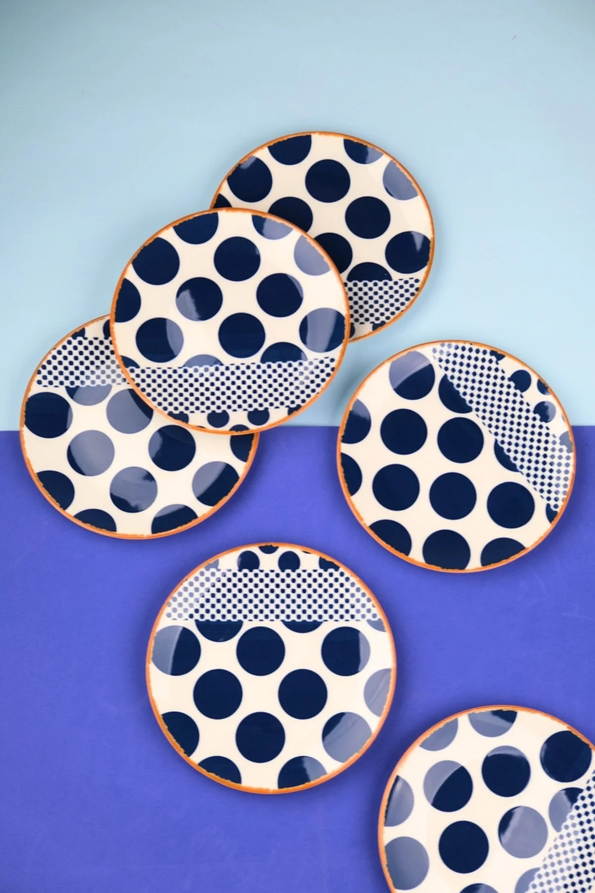 Tabak Evi Porselen Spotty Pasta Tabağı 19,50cm SP2 6 Kişilik 6 Parça - tabakevi Görsel 2
