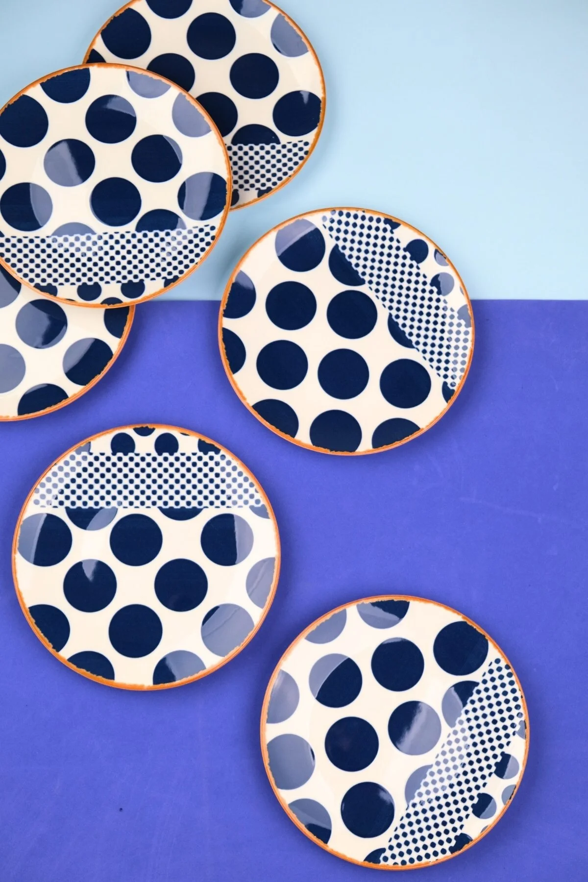 Tabak Evi Porselen Spotty Pasta Tabağı 19,50cm SP2 6 Kişilik 6 Parça - tabakevi Görsel 4