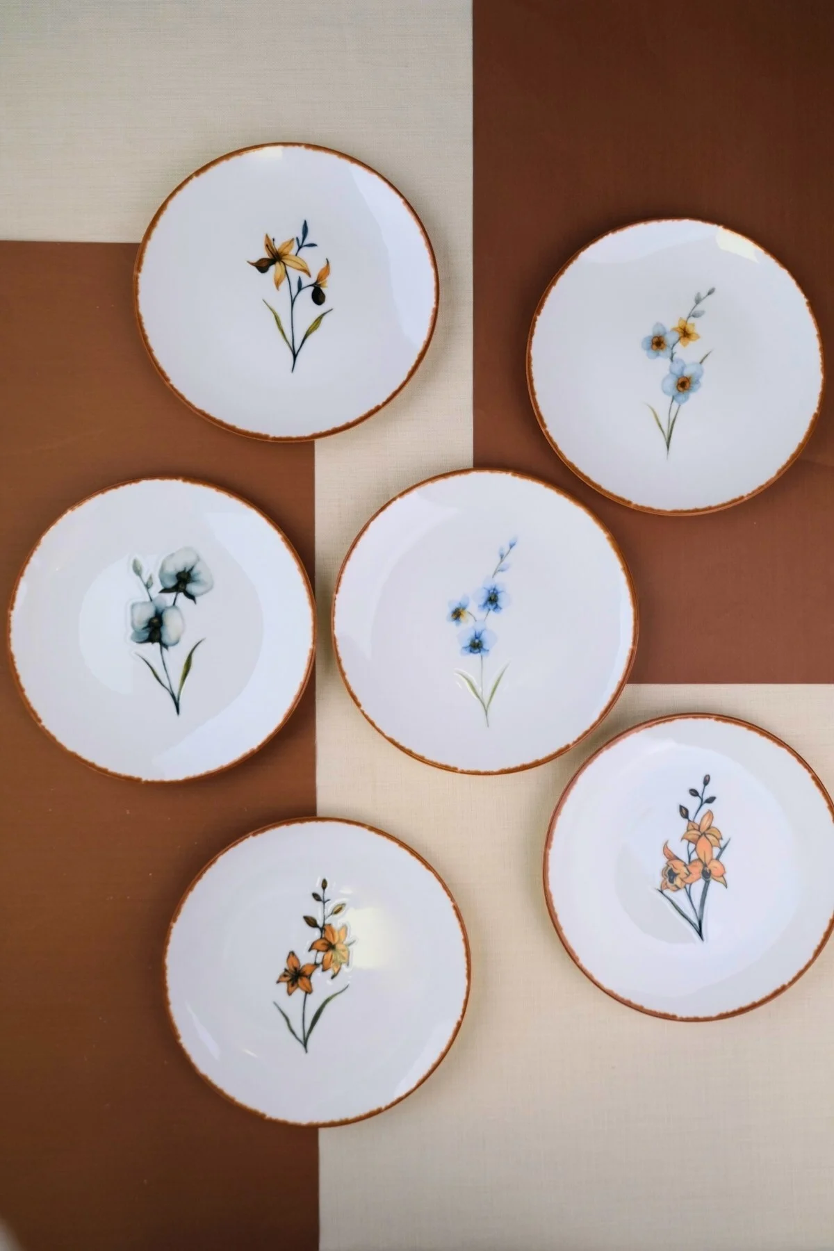 Tabak Evi Porselen Azelya Karma Pasta Tabağı Seti 19,50cm 6 Kişilik 6 Parça - tabakevi Görsel 2