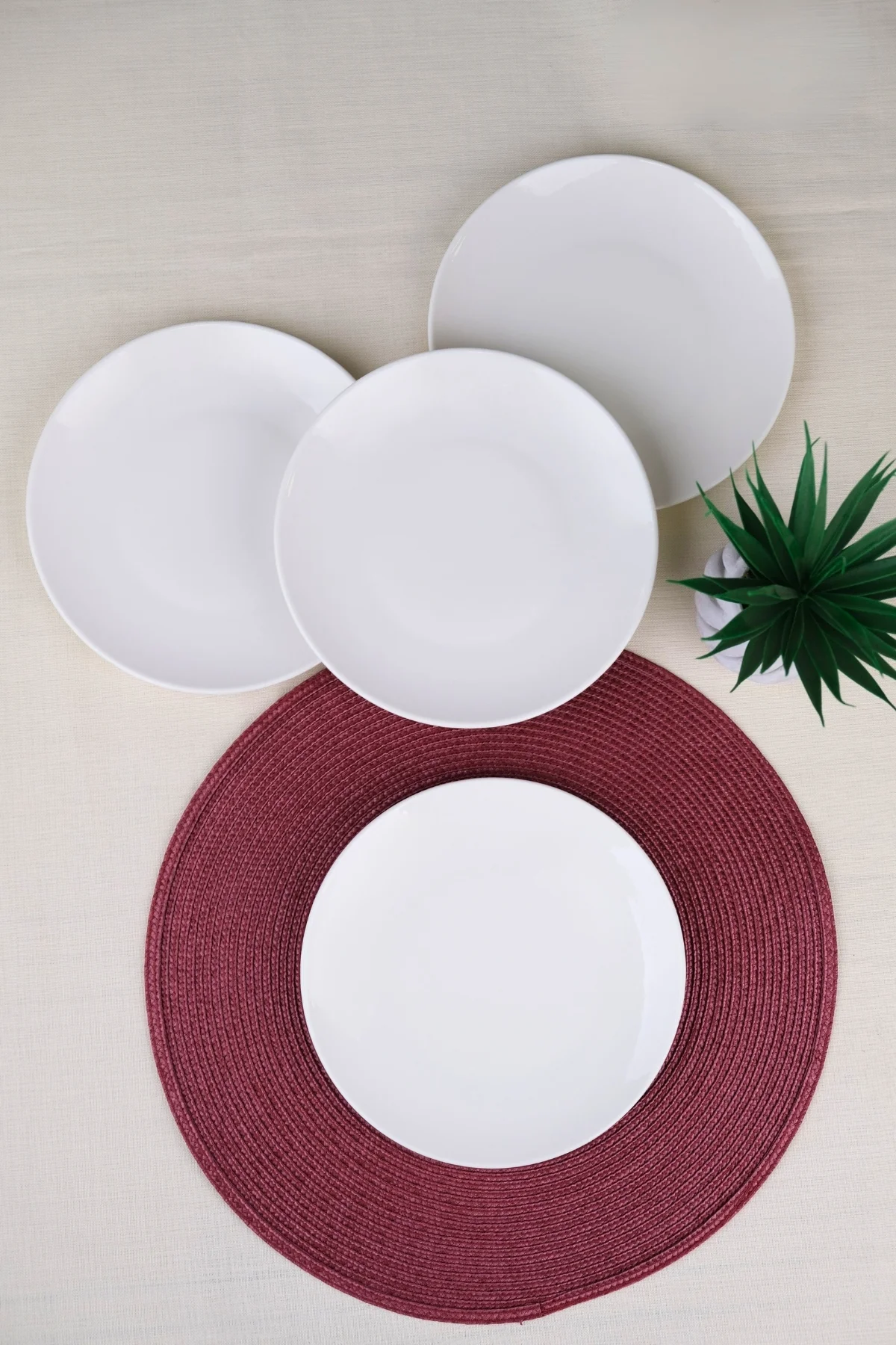 Tabak Evi Chic Servis Tabağı 24,50cm 4 LÜ