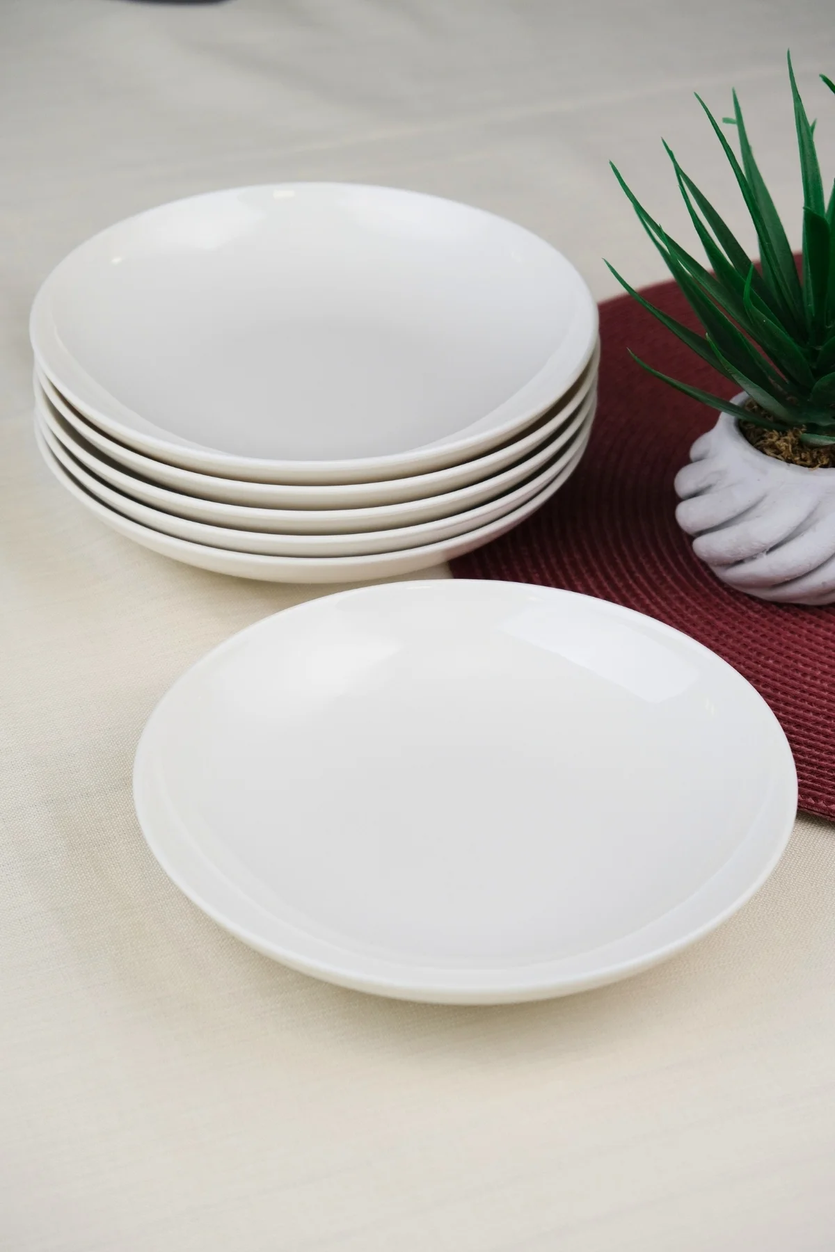 Tabak Evi Chic Çukur Tabak 19,50cm 550cc 6 LI - tabakevi Görsel 3