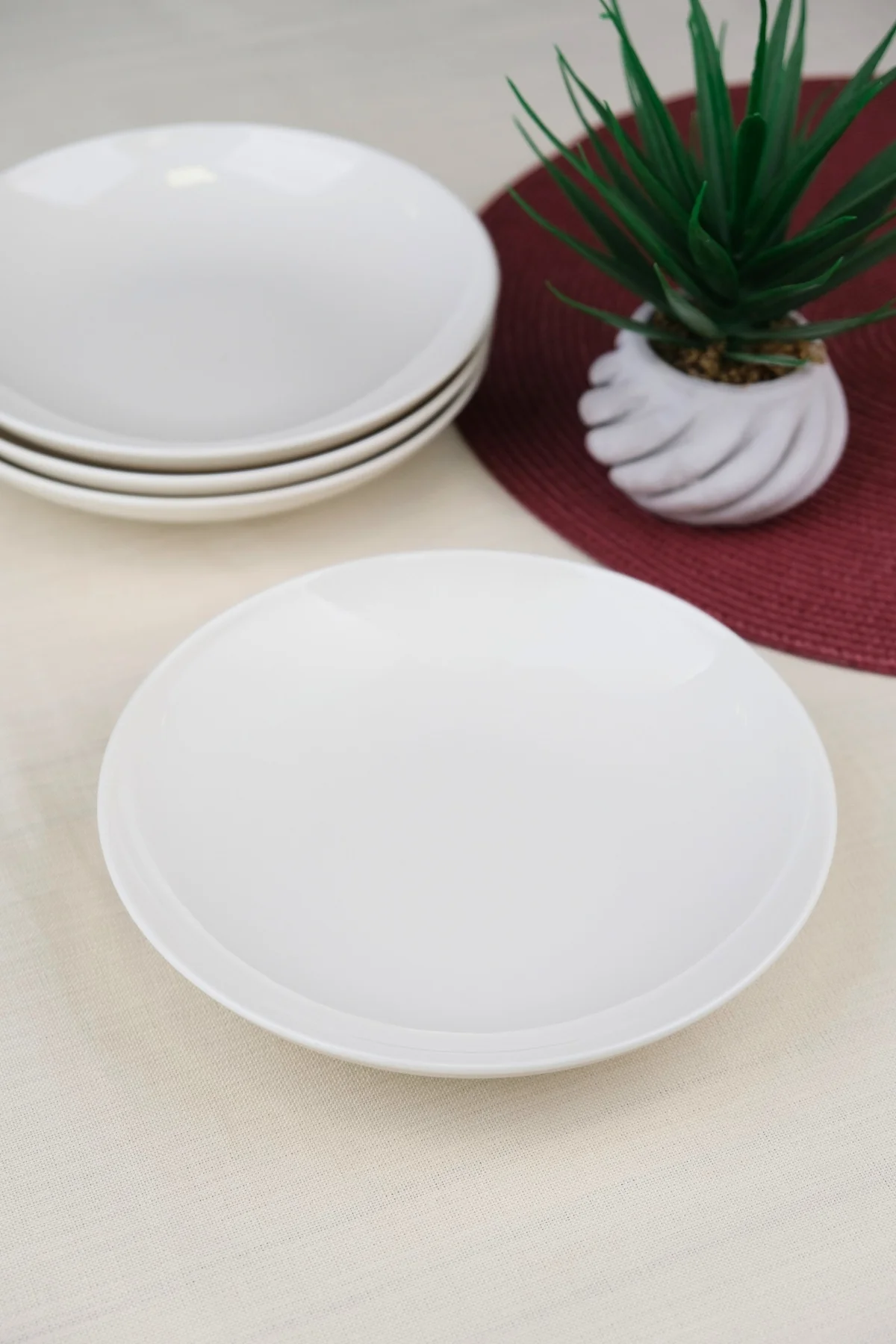 Tabak Evi Chic Çukur Tabak 19,50cm 550cc 4 LÜ - tabakevi Görsel 2