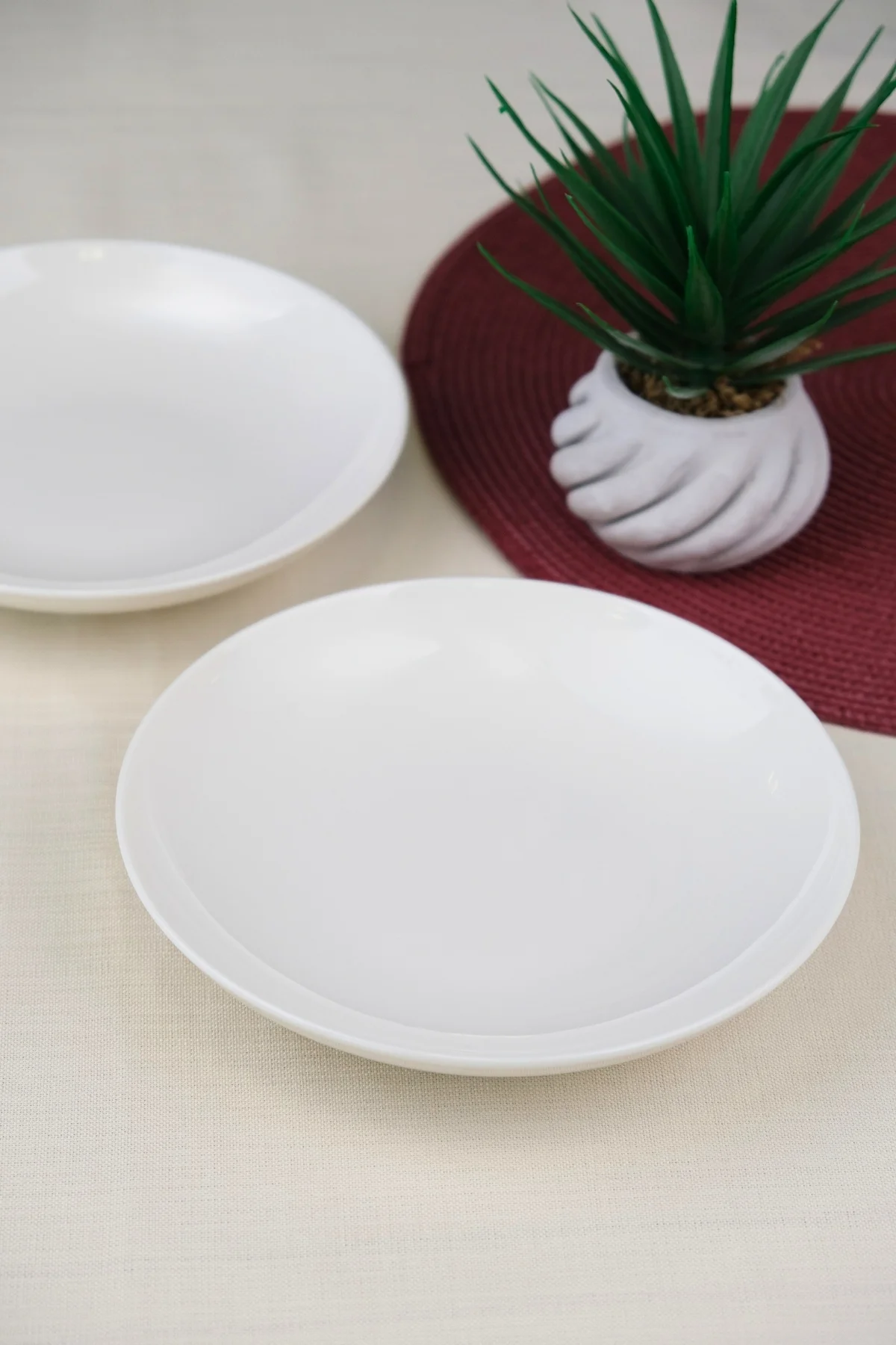 Tabak Evi Chic Çukur Tabak 19,50cm 550cc 2 Lİ - tabakevi Görsel 2