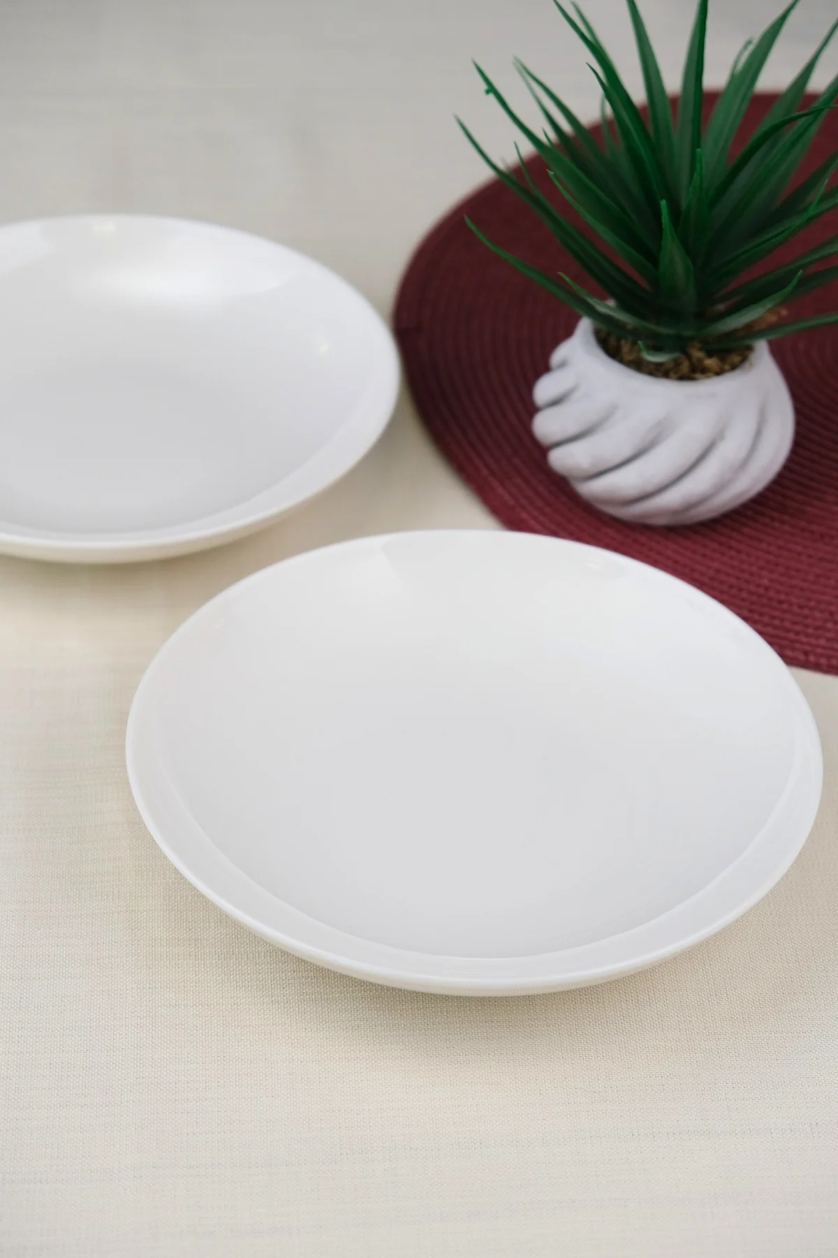 Tabak Evi Chic Çukur Tabak 19,50cm 550cc 2 Lİ - tabakevi Görsel 3