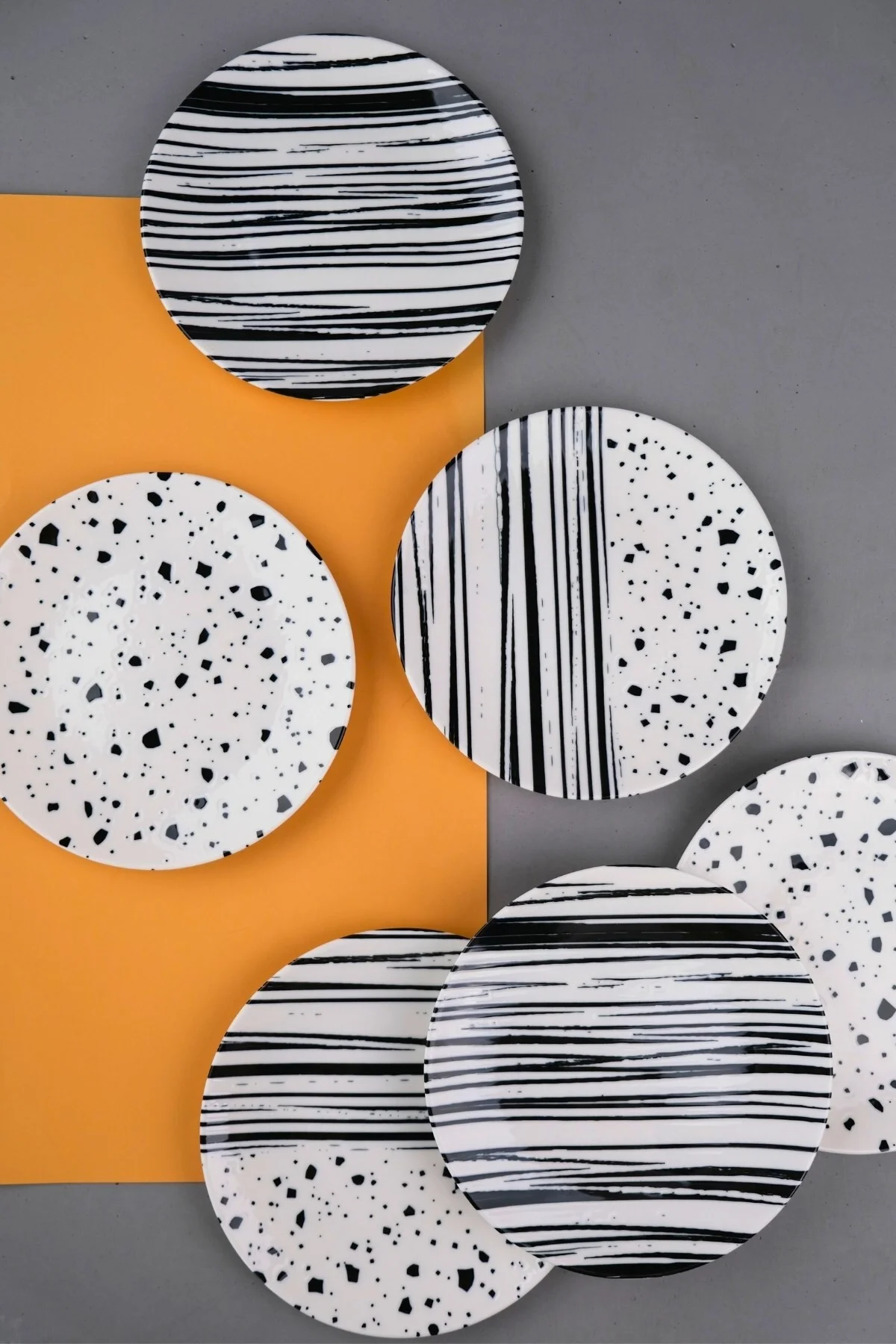 Tabak Evi Porselen Sidereal Karma Pasta Tabağı Seti 19,50cm 6 Kişilik 6 Parça - tabakevi Görsel 3
