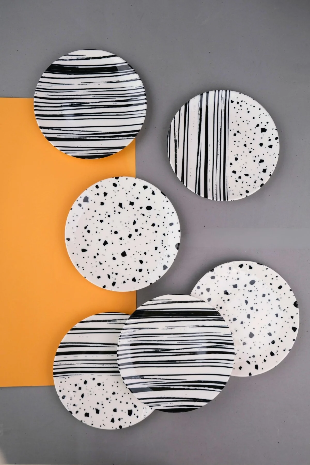 Tabak Evi Porselen Sidereal Karma Pasta Tabağı Seti 19,50cm 6 Kişilik 6 Parça - tabakevi Görsel 2