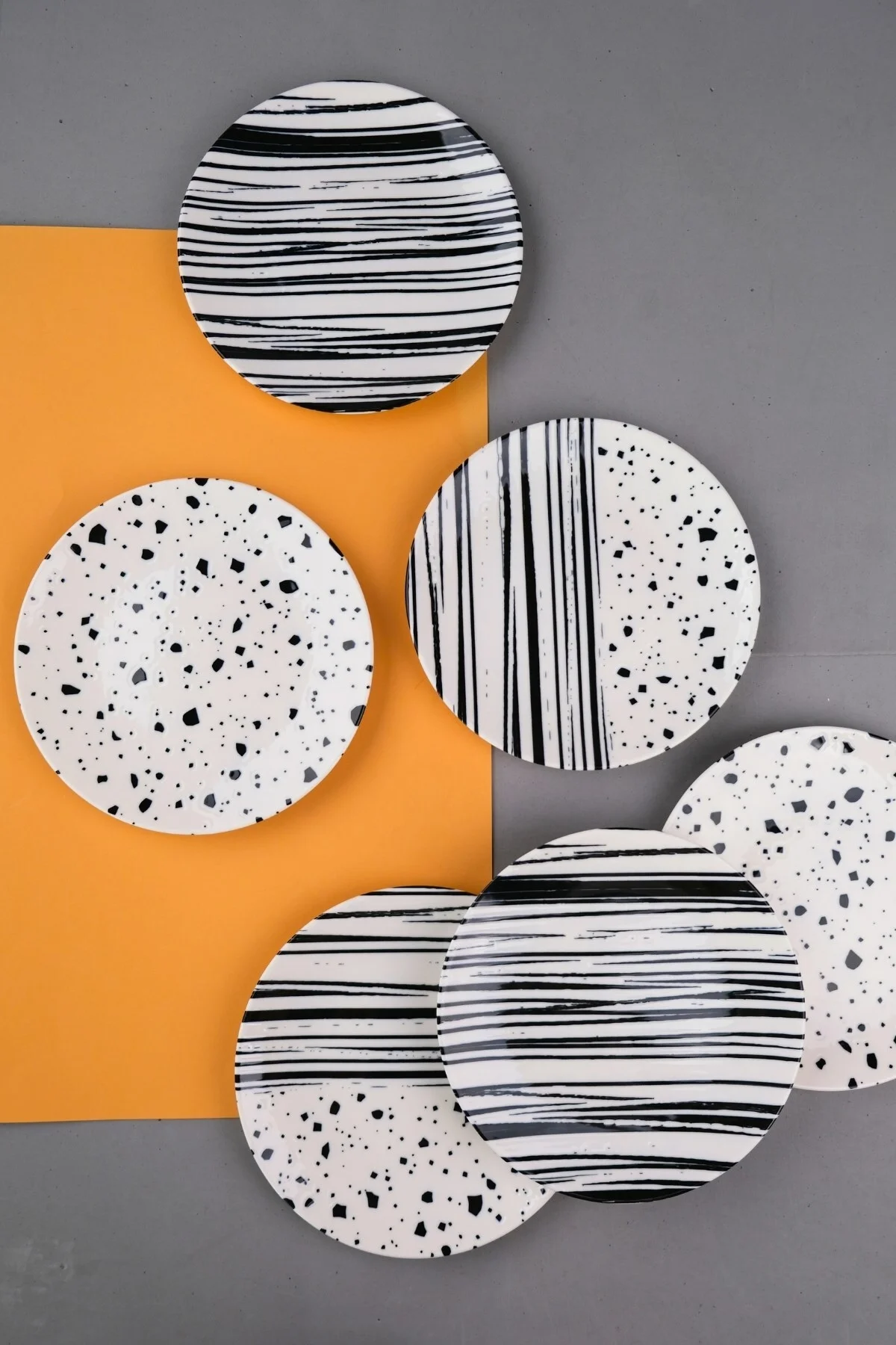 Tabak Evi Porselen Sidereal Karma Pasta Tabağı Seti 19,50cm 6 Kişilik 6 Parça