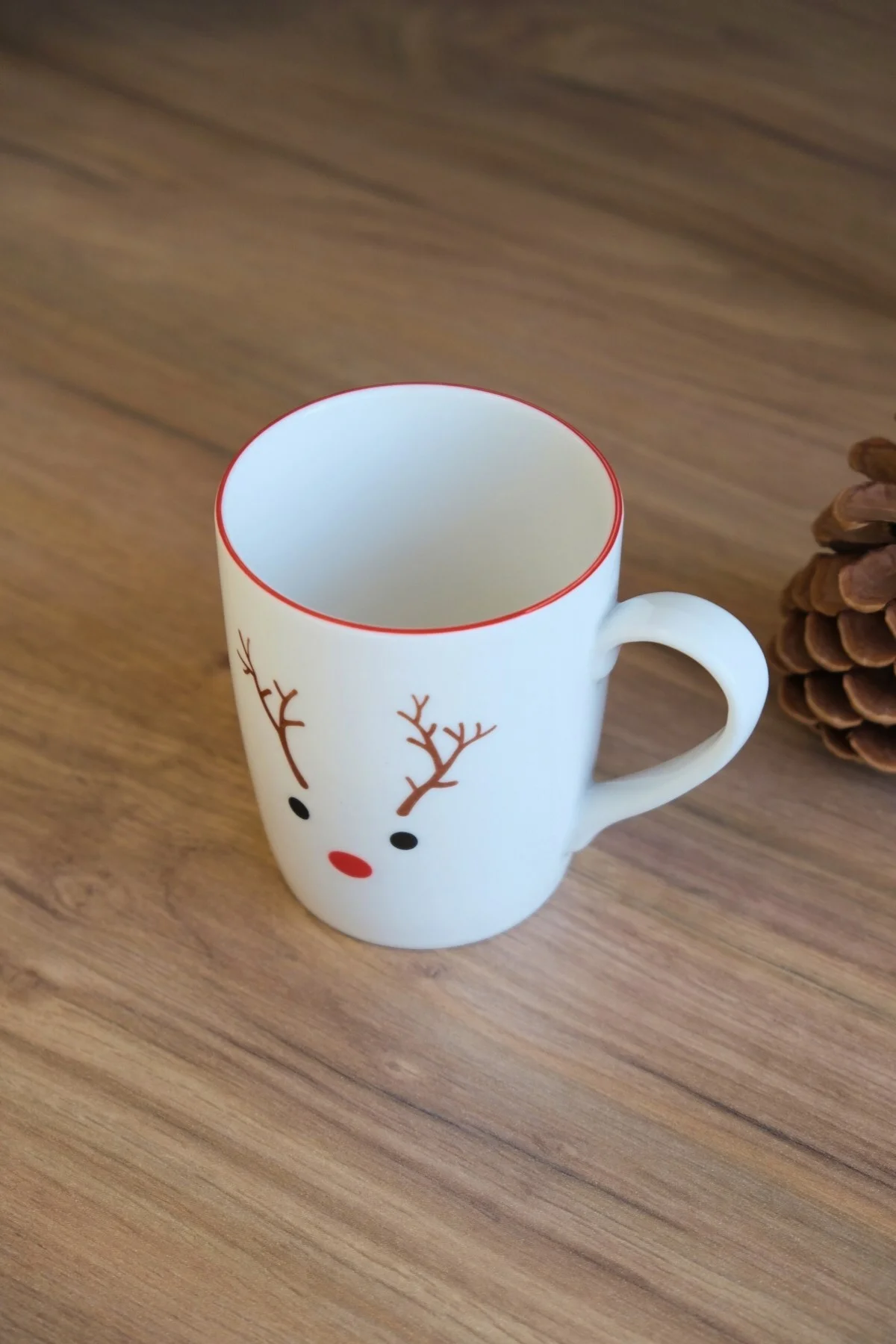 Tabak Evi Porselen Ren Geyiği Kulplu Mug Kupa 220 ml - tabakevi Görsel 2