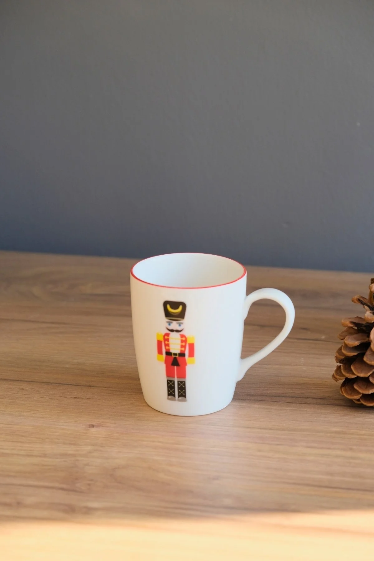 Tabak Evi Porselen Kurşun Asker Kulplu Mug Kupa 220 ml - tabakevi Görsel 3