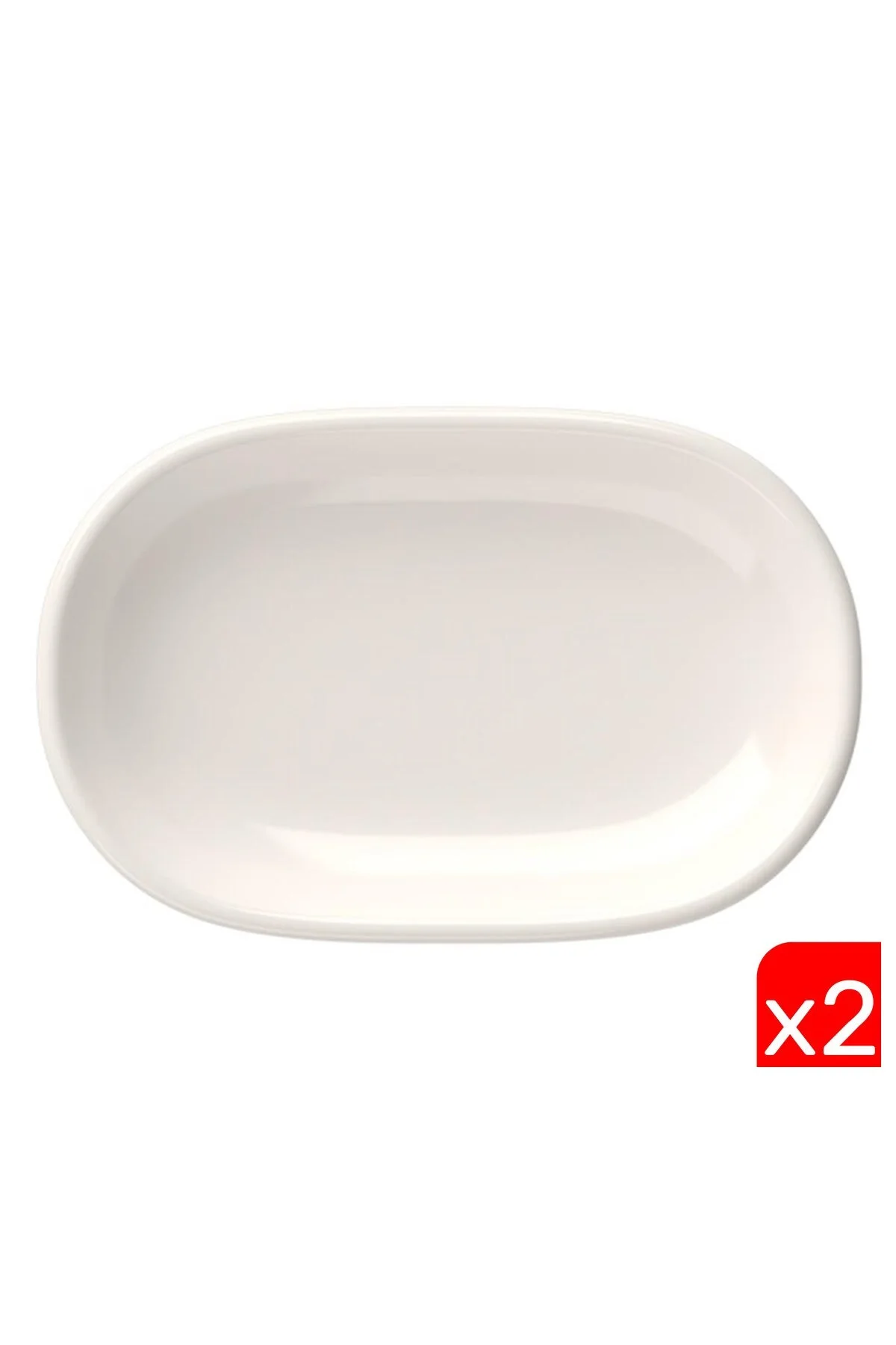 Tabak Evi Magnus Oval Kayık Tabak 18x11x2,50cm 2 Lİ