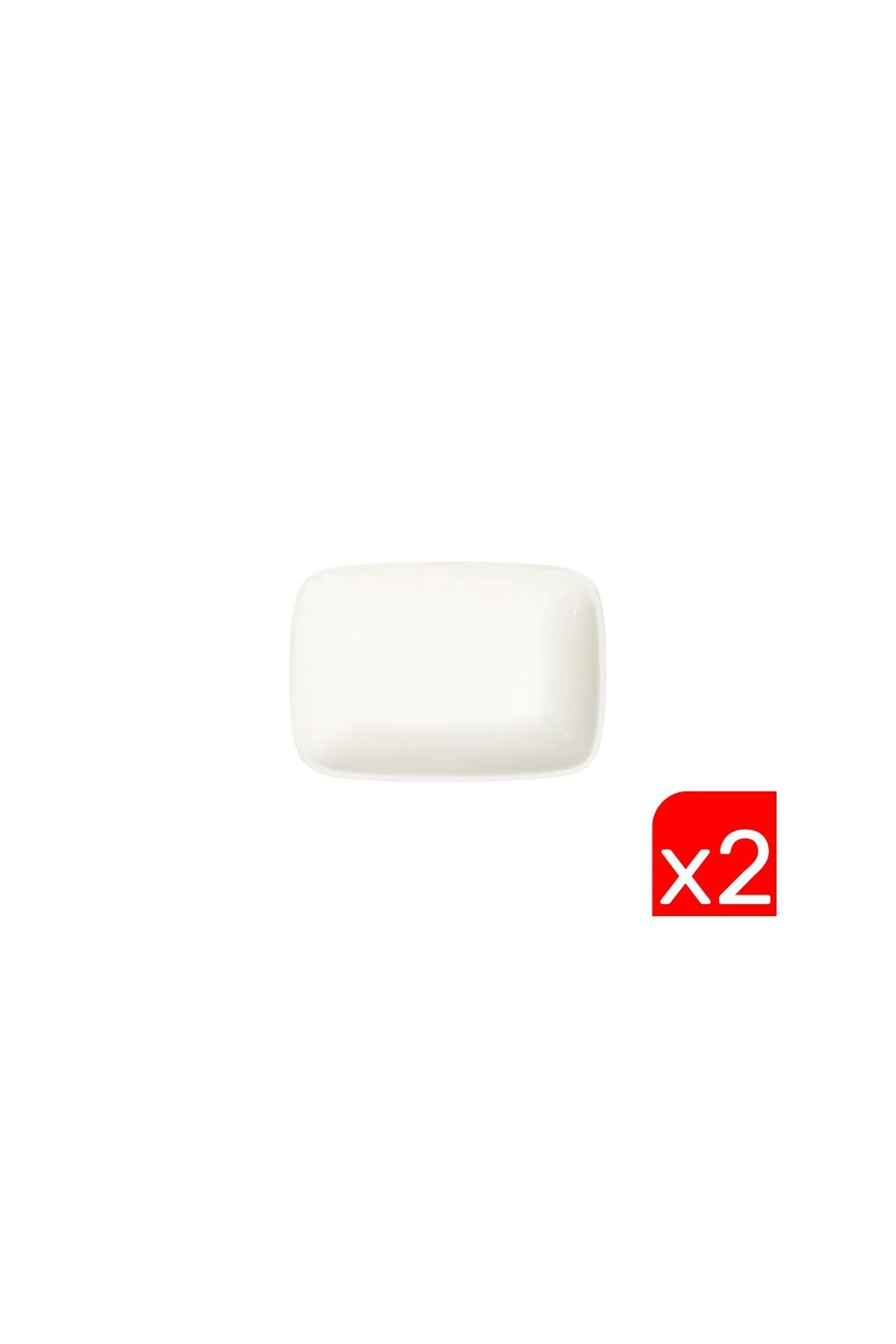 Tabak Evi Quadro Dikdörtgen Kayık Tabak 10x7x2cm 2 Lİ