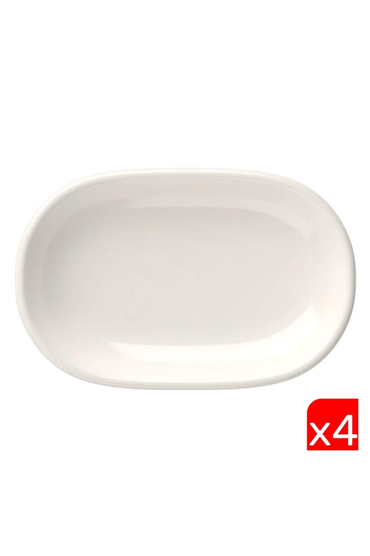 Tabak Evi Magnus Oval Kayık Tabak 27,50x17,50x3cm 4 LÜ
