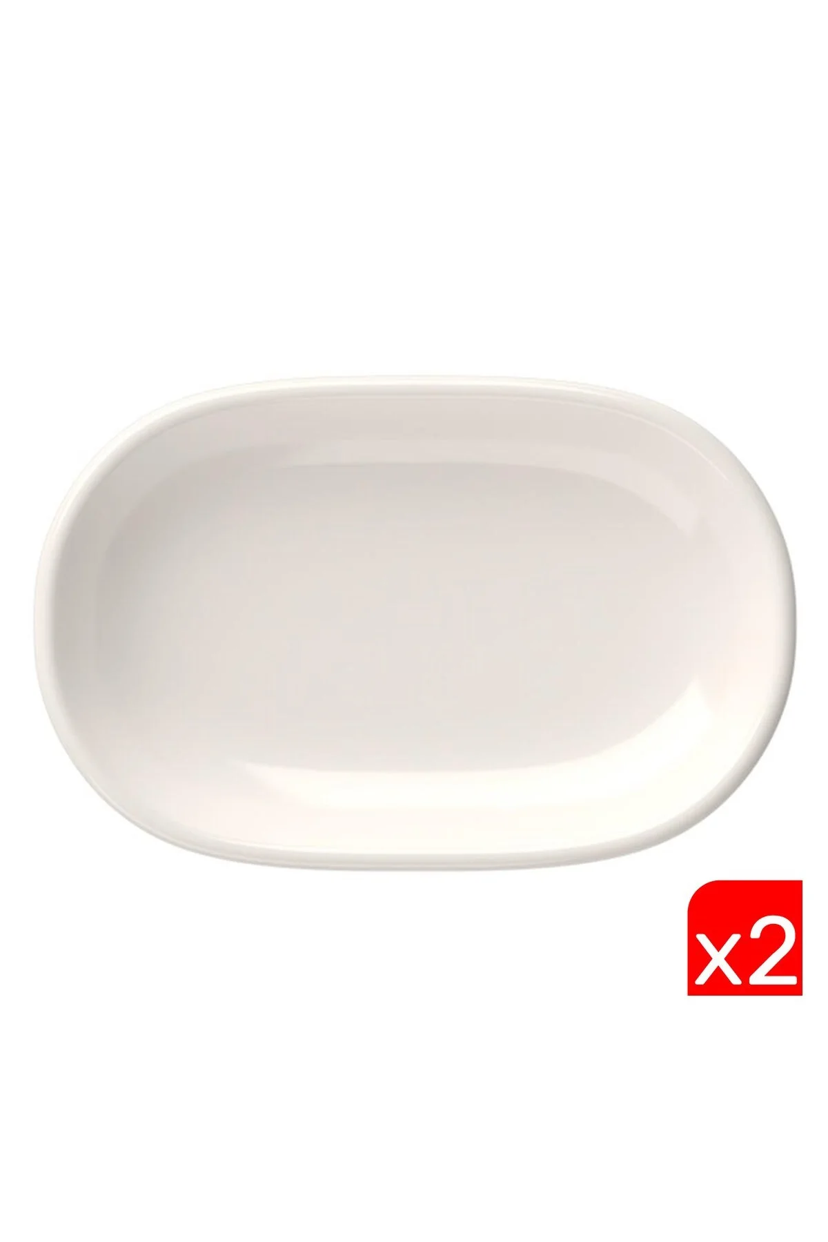Tabak Evi Magnus Oval Kayık Tabak 23x15x3cm 2 Lİ