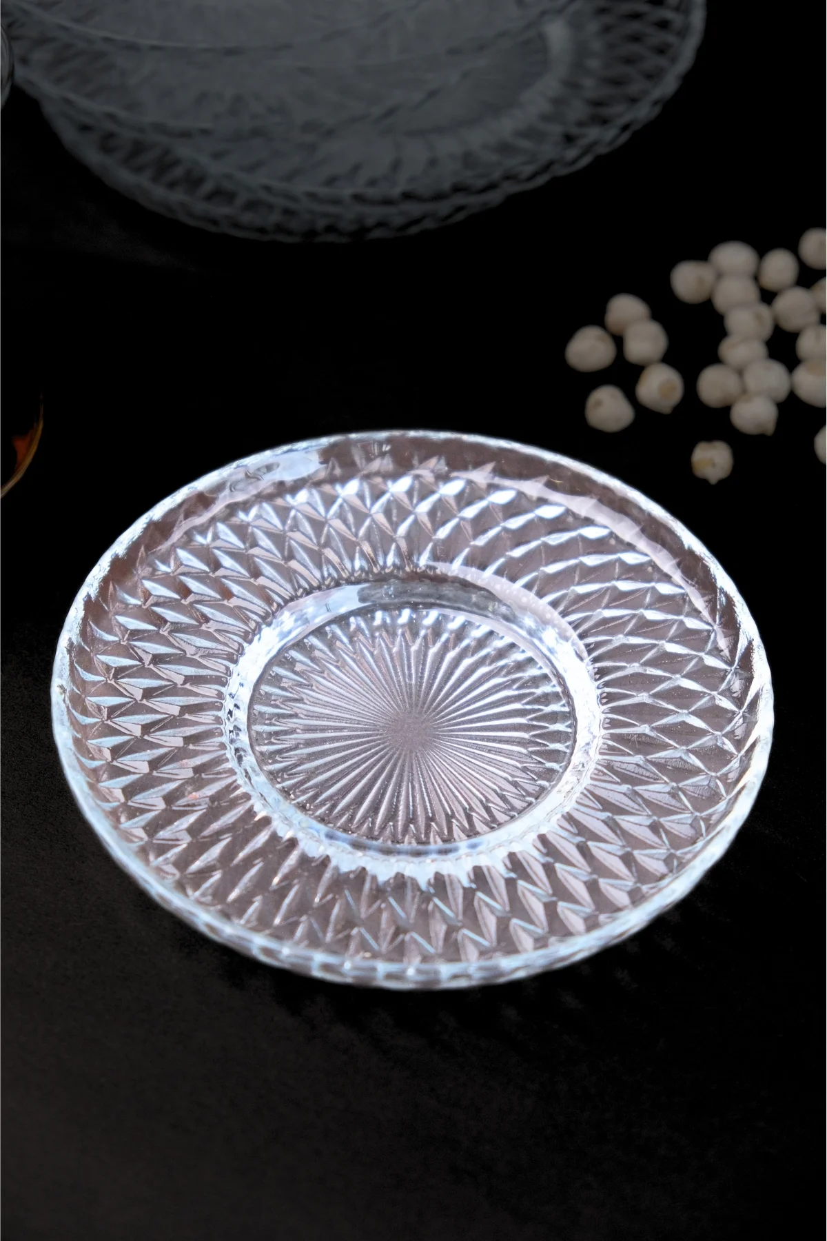 Tabak Evi Aden Sensu Cam Çay Tabağı 12cm Sade 6 lı 2494 - tabakevi Görsel 3