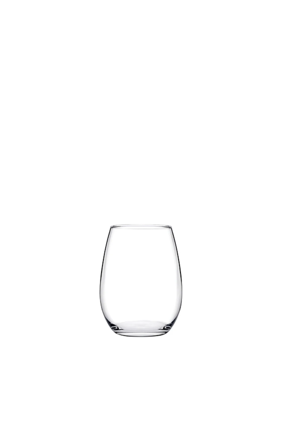AMBER GLASS WINE STEMWARE 6 PCSSET