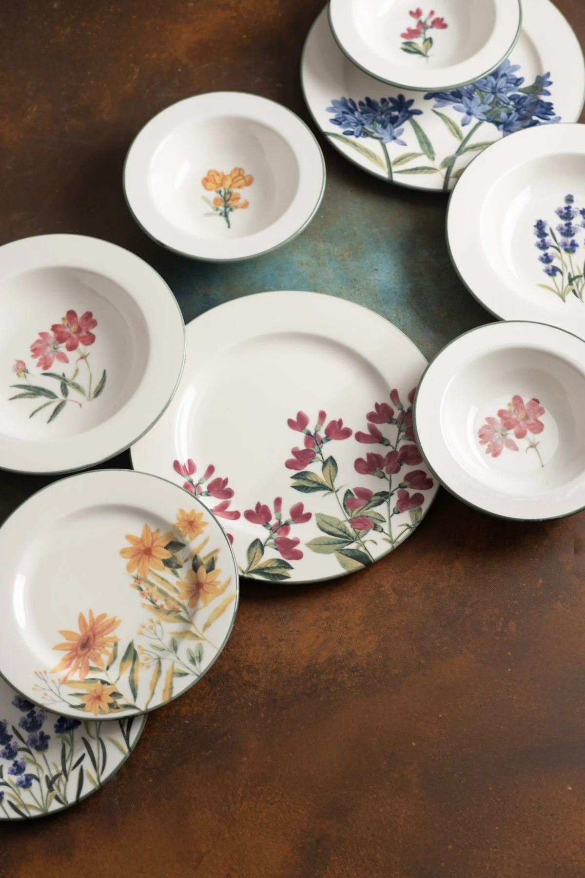 Tabak Evi Porselen New Flower Garden Yemek Takımı 6 Kişilik 24 Parça BNS24YKPRS1104 - tabakevi Görsel 6