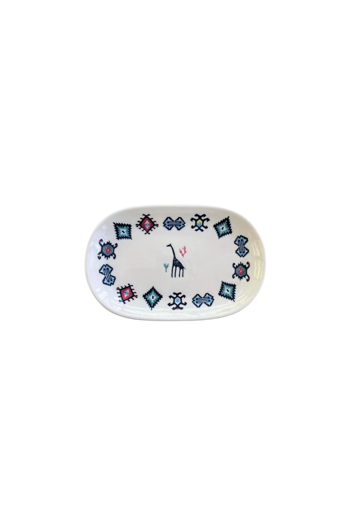 Porselen Hitit Oval Kayık Tabak Takımı 20x13cm 6 Parça TVL6OKYPRS1229 - PORSER Görsel 3