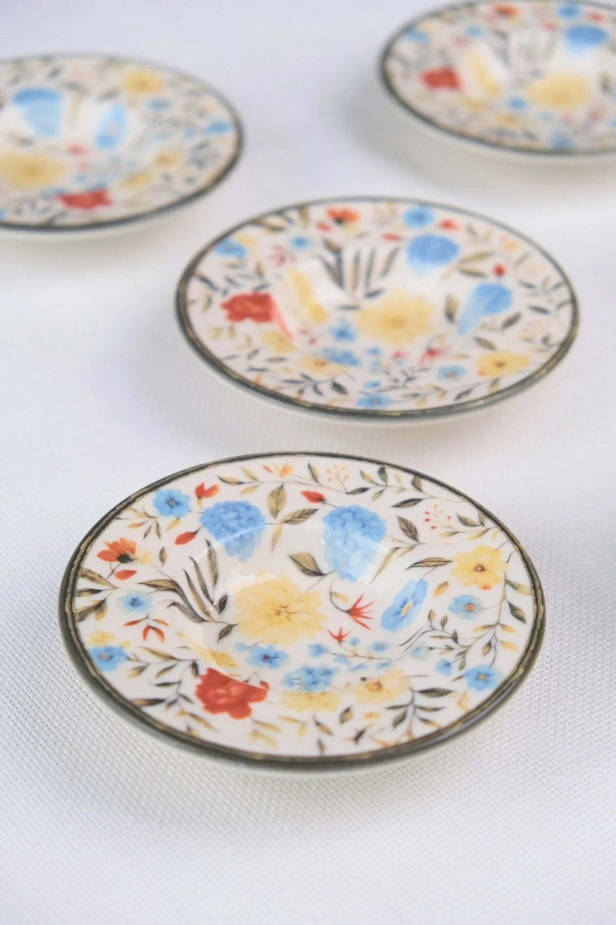 Tabak Evi Porselen Fiori Çay Tabağı Seti 12cm 6 Parça BNS6CTPRS1217 - tabakevi Görsel 4