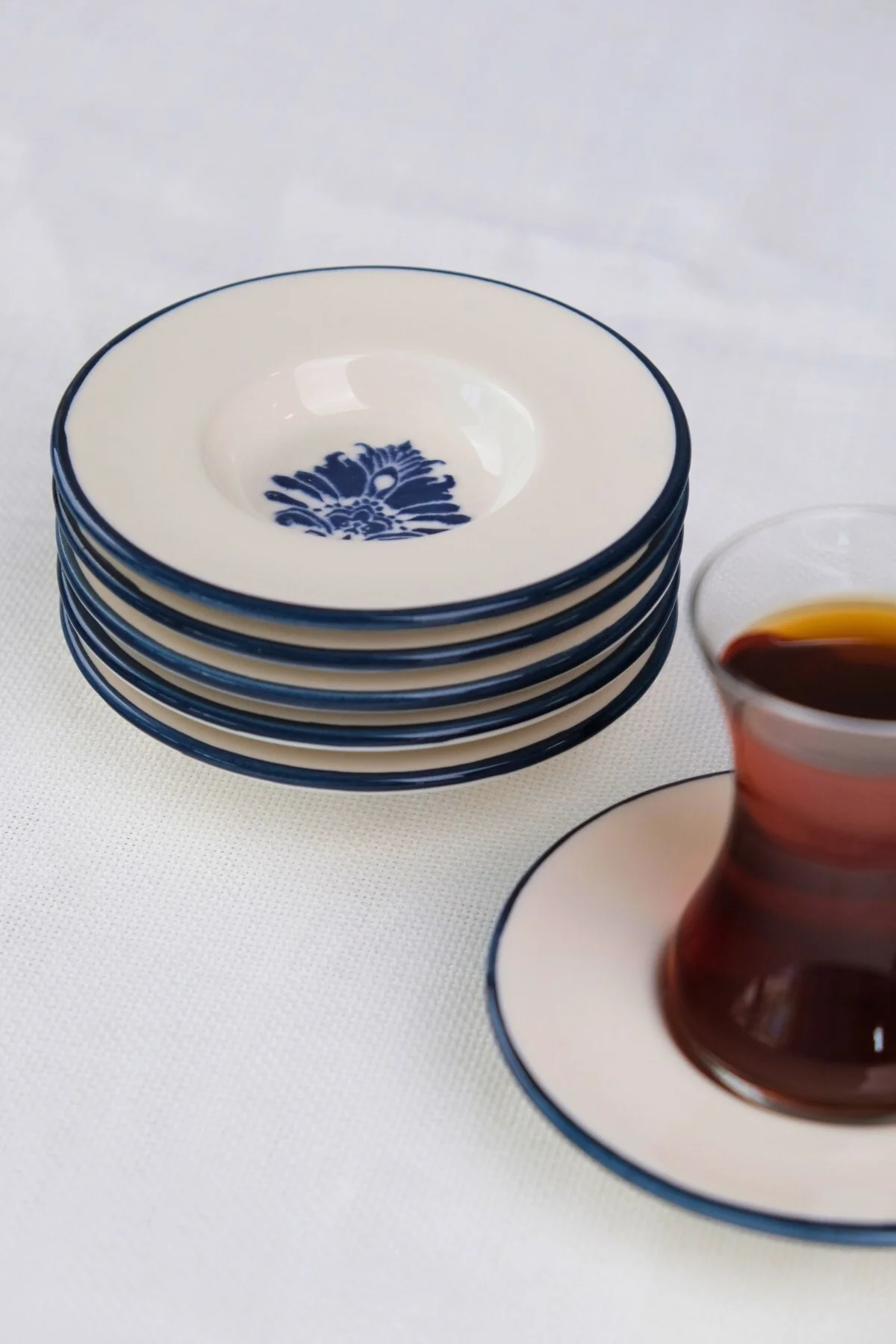 Tabak Evi Porselen Stella Çay Tabağı Seti 12cm 6 Parça BNS6CTPRS1214 - tabakevi Görsel 5