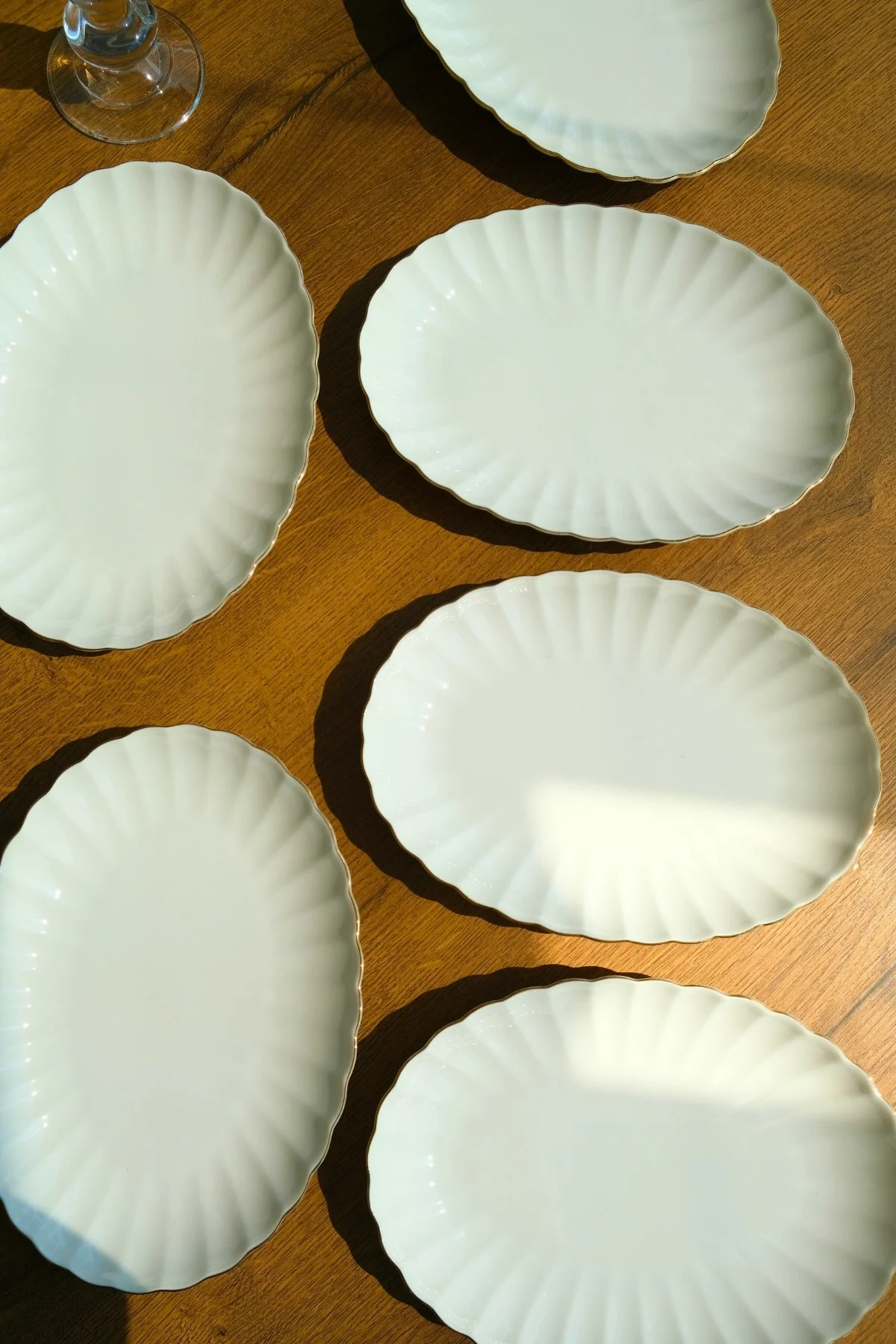 Bone Luz Altın File Kayık Tabak 24x17cm BNLZF24KY20 6 lı - Kütahya Porselen Görsel 3