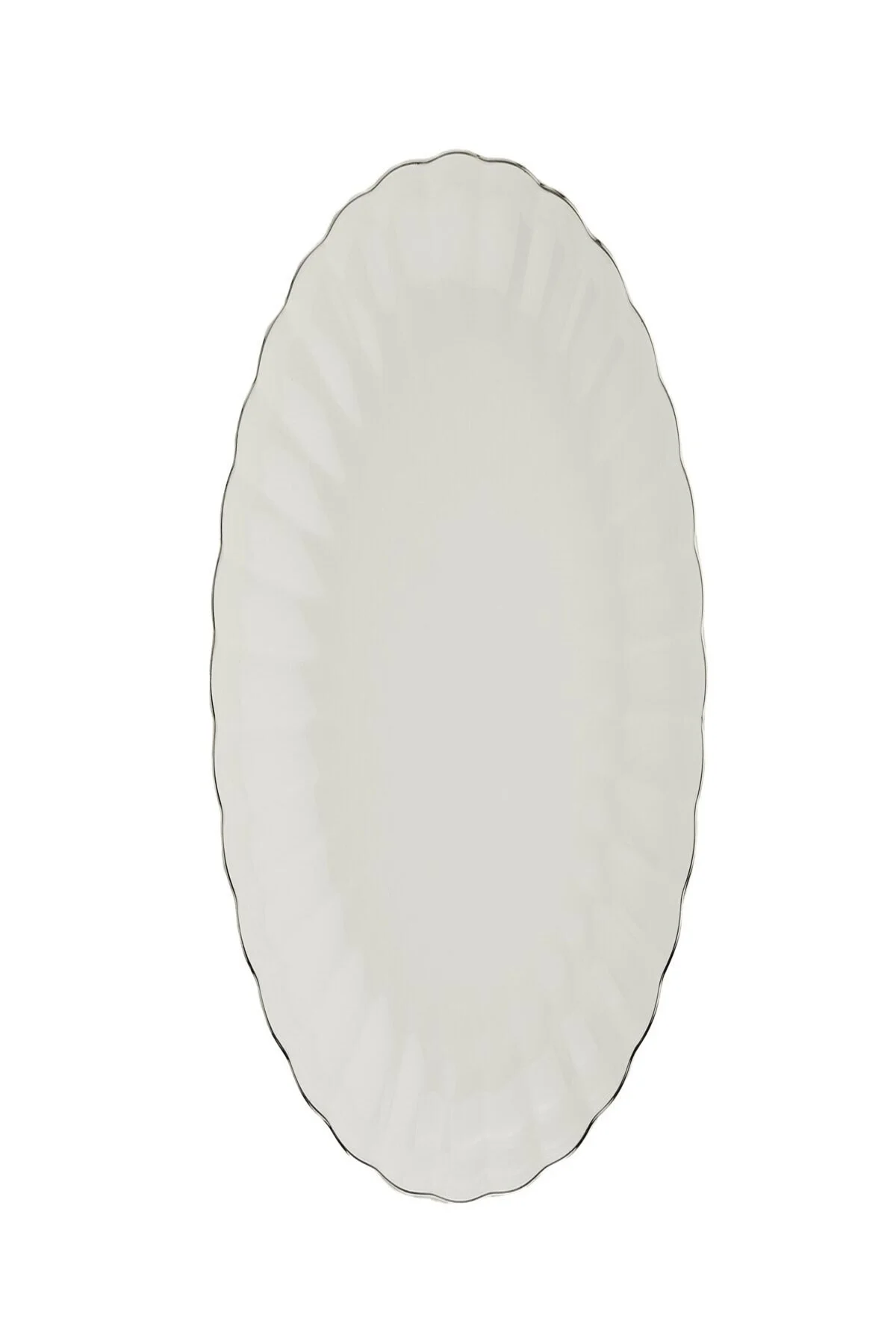 Bone Luz Platin File Kayık Tabak 27x19cm Tekli BNLZF28KY220