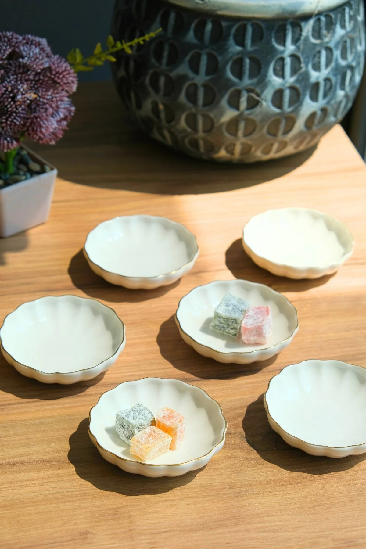Bone Luz Kase Altın File 6 Parça 8cm BNLZF08KSS220 - Kütahya Porselen Görsel 5