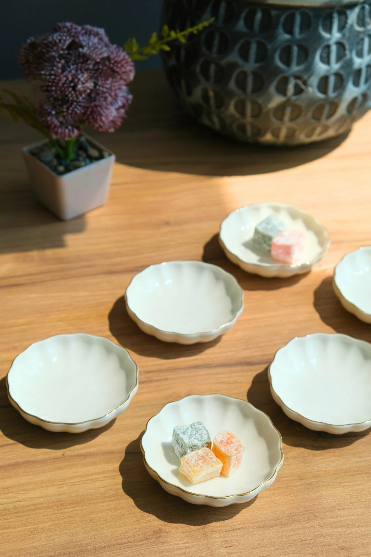 Bone Luz Kase Altın File 6 Parça 8cm BNLZF08KSS220 - Kütahya Porselen Görsel 4