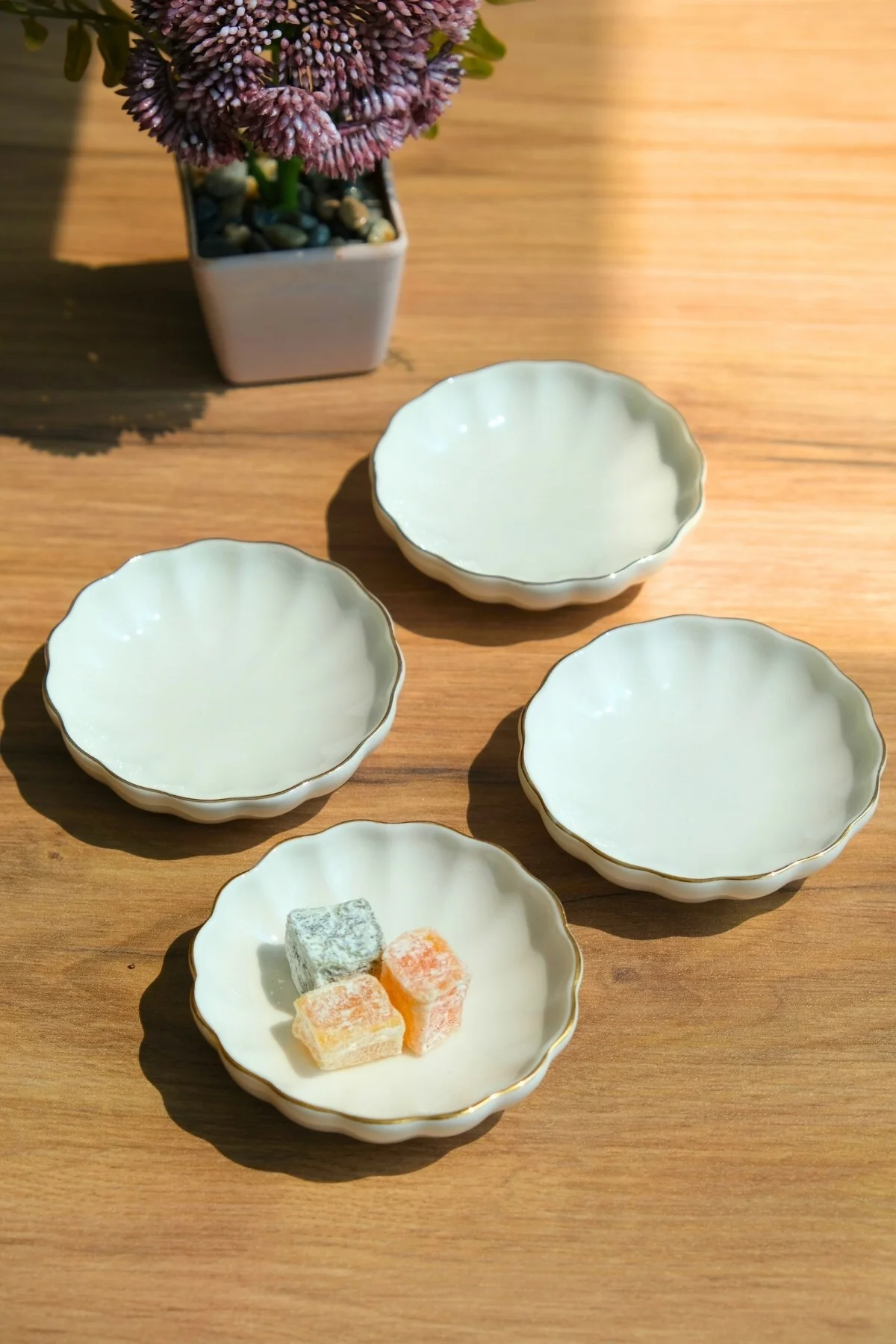 Bone Luz Kase Altın File 4 Parça 8cm BNLZF08KSS220 - Kütahya Porselen Görsel 7