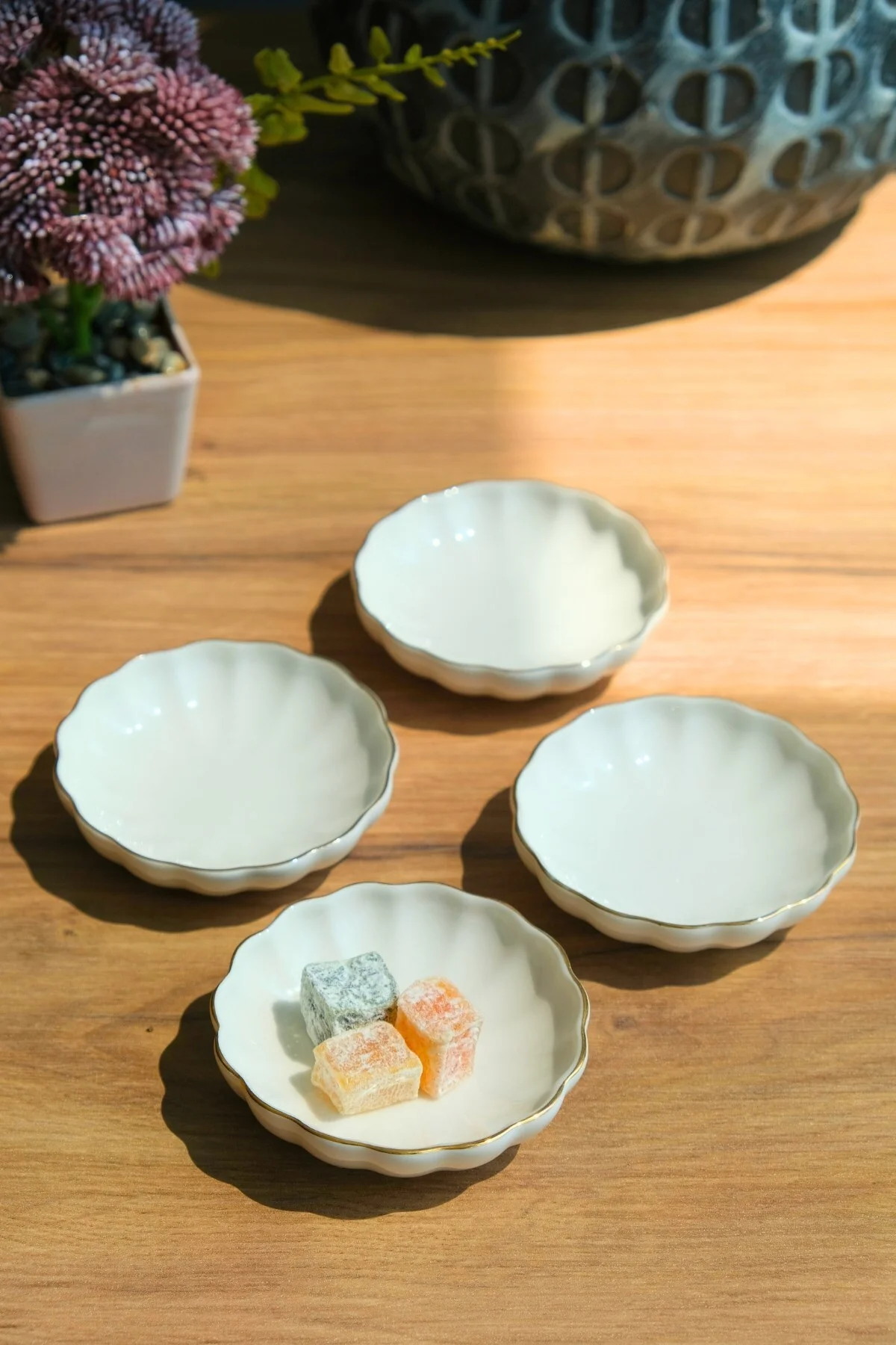 Bone Luz Kase Altın File 4 Parça 8cm BNLZF08KSS220 - Kütahya Porselen Görsel 5