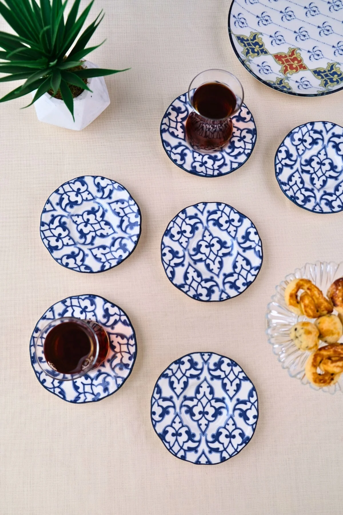 Tabak Evi Porselen Mia Çay Tabak Takımı 12cm 6 Parça FLY6ÇTPRS1210 - tabakevi Görsel 5