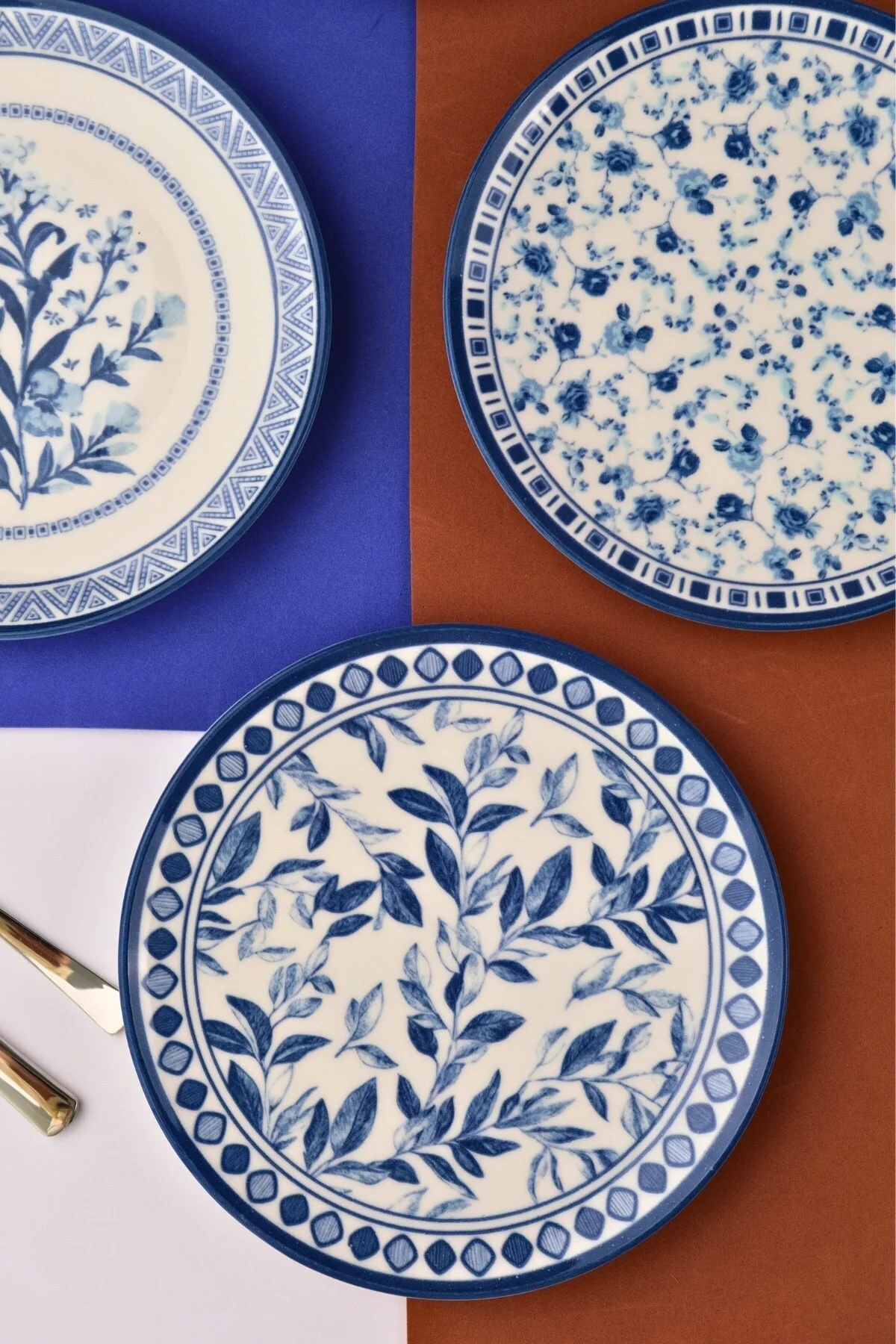Tabak Evi Porselen Blue Heaven Pasta Takımı 20cm 4 Kişilik 4 Parça TVL4PTPRS1194 - tabakevi Görsel 6