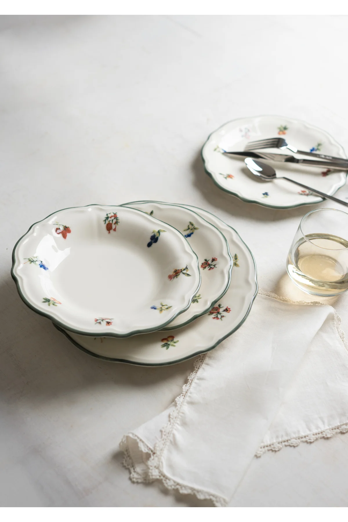 Vintage Rose Fulya 24 Parça 6 Kişilik Yemek takımı - PORSER Görsel 4